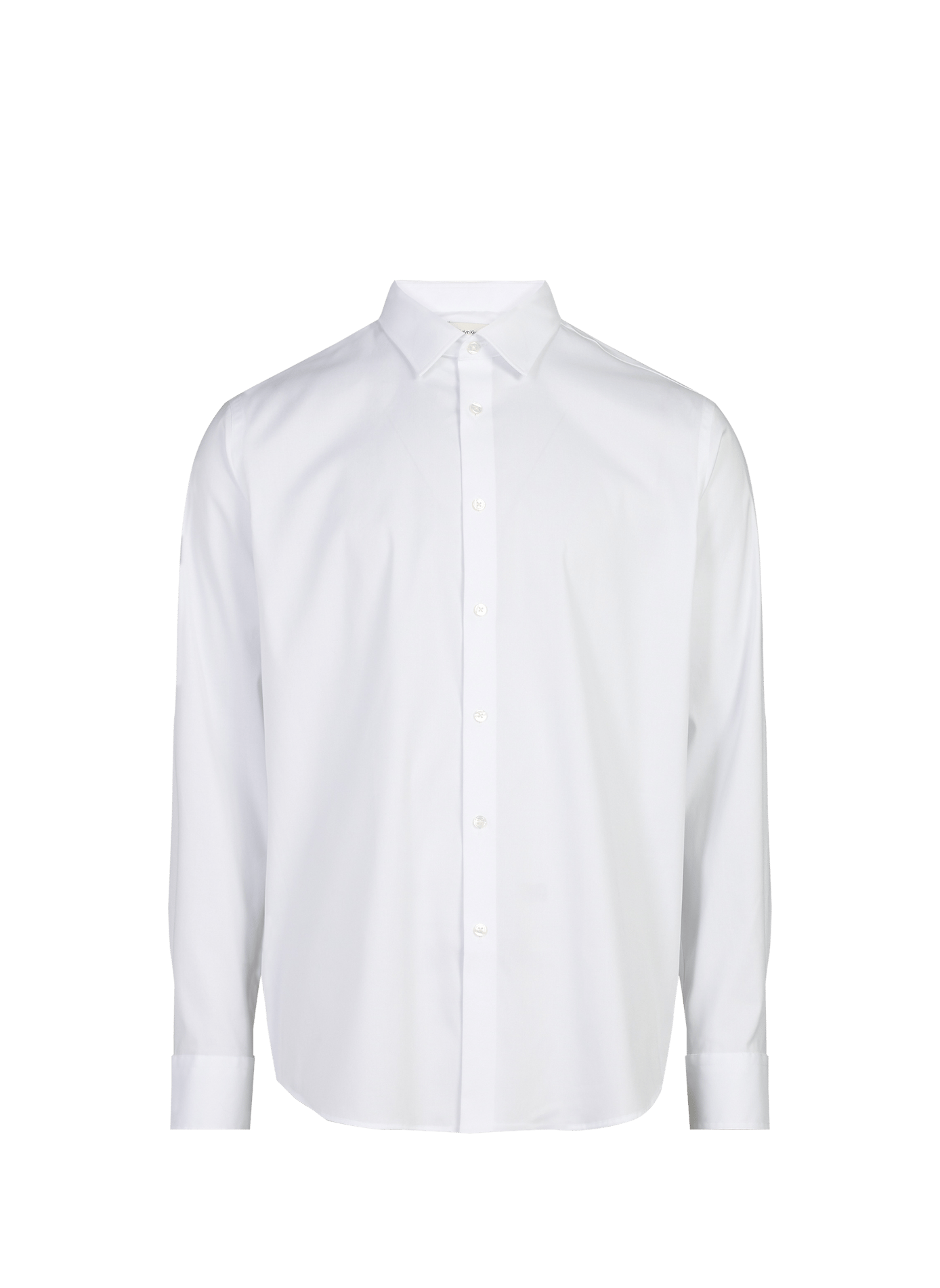 Slim cotton-blend shirt CALVIN KLEIN White
