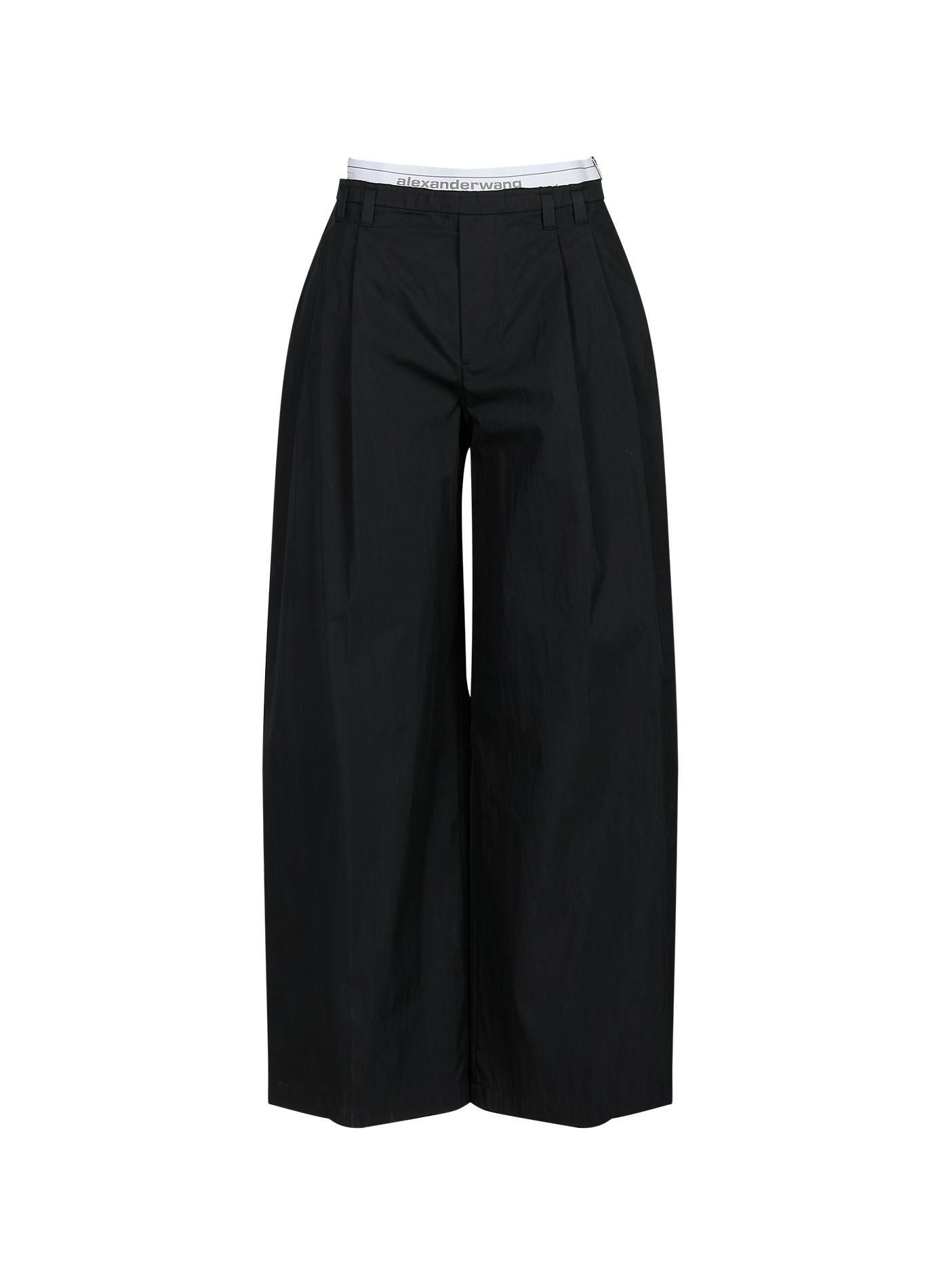 Plain high-waisted wide-leg trousers ALEXANDER WANG Black