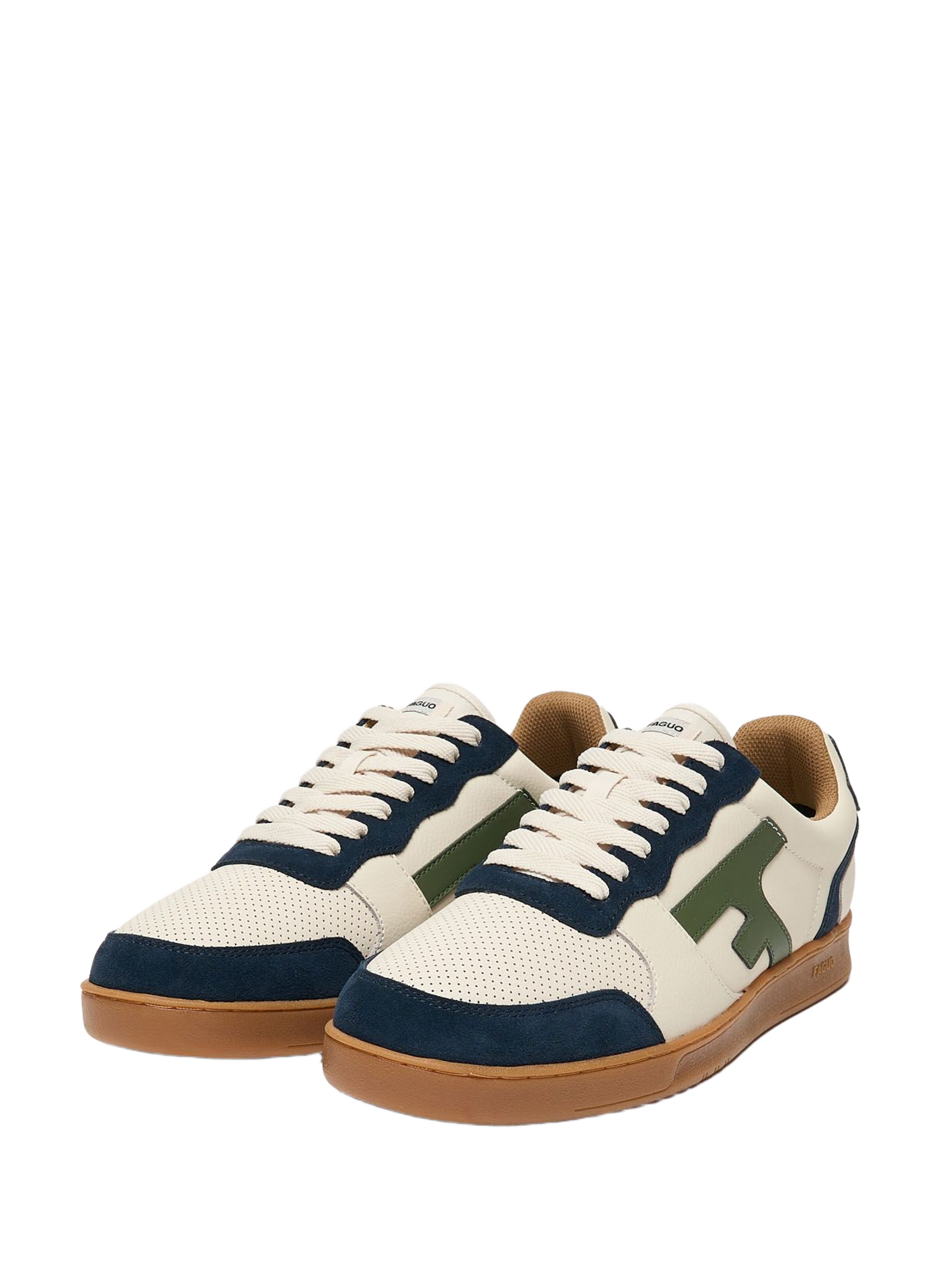 Hazel cowhide leather sneakers. FAGUO Beige
