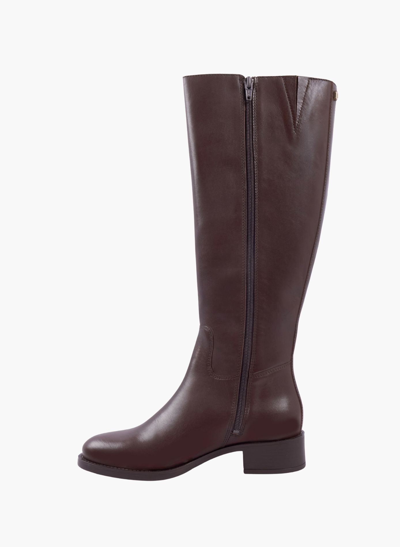 Bottes plates léonie cuir | Marron JULES & JENN Femme