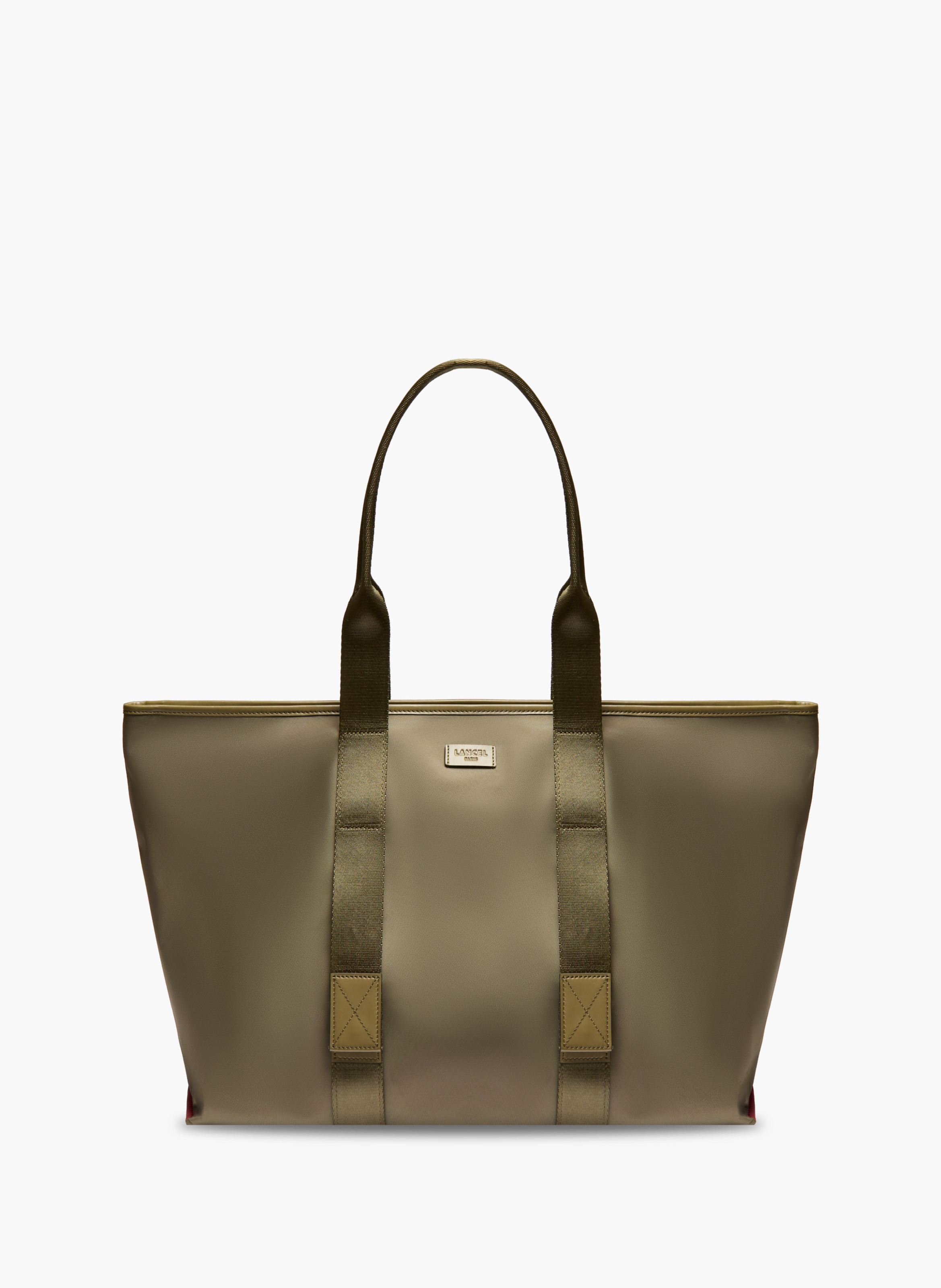 Sac cabas zippé l mistral rollable de lancel en nylon LANCEL Vert
