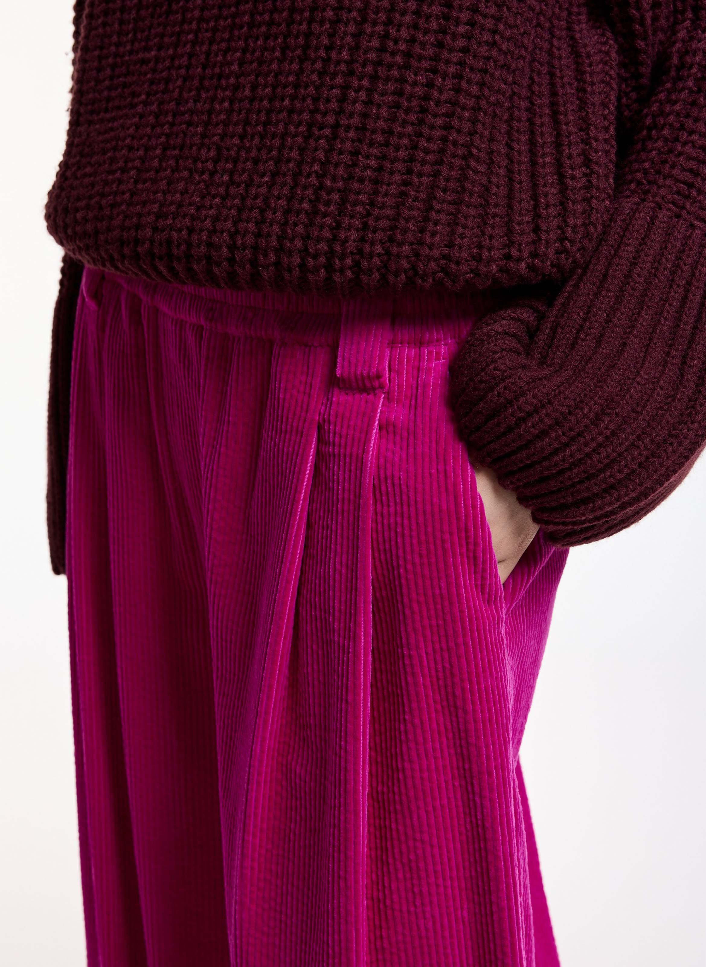 Pantalon large en coton kitch ESSENTIEL ANTWERP Rose