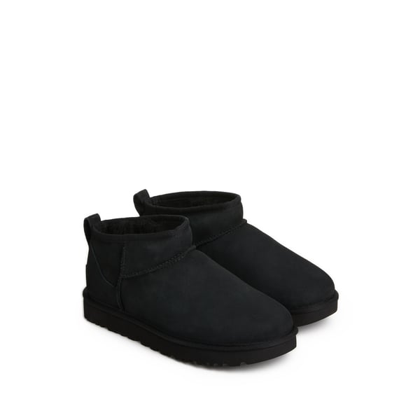 Ugg Classic Ultra Mini Suede Boots For Woman In Black