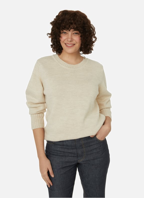Oversized knitted jumper Beige by CAES CAES Oversized knitted jumper Beige