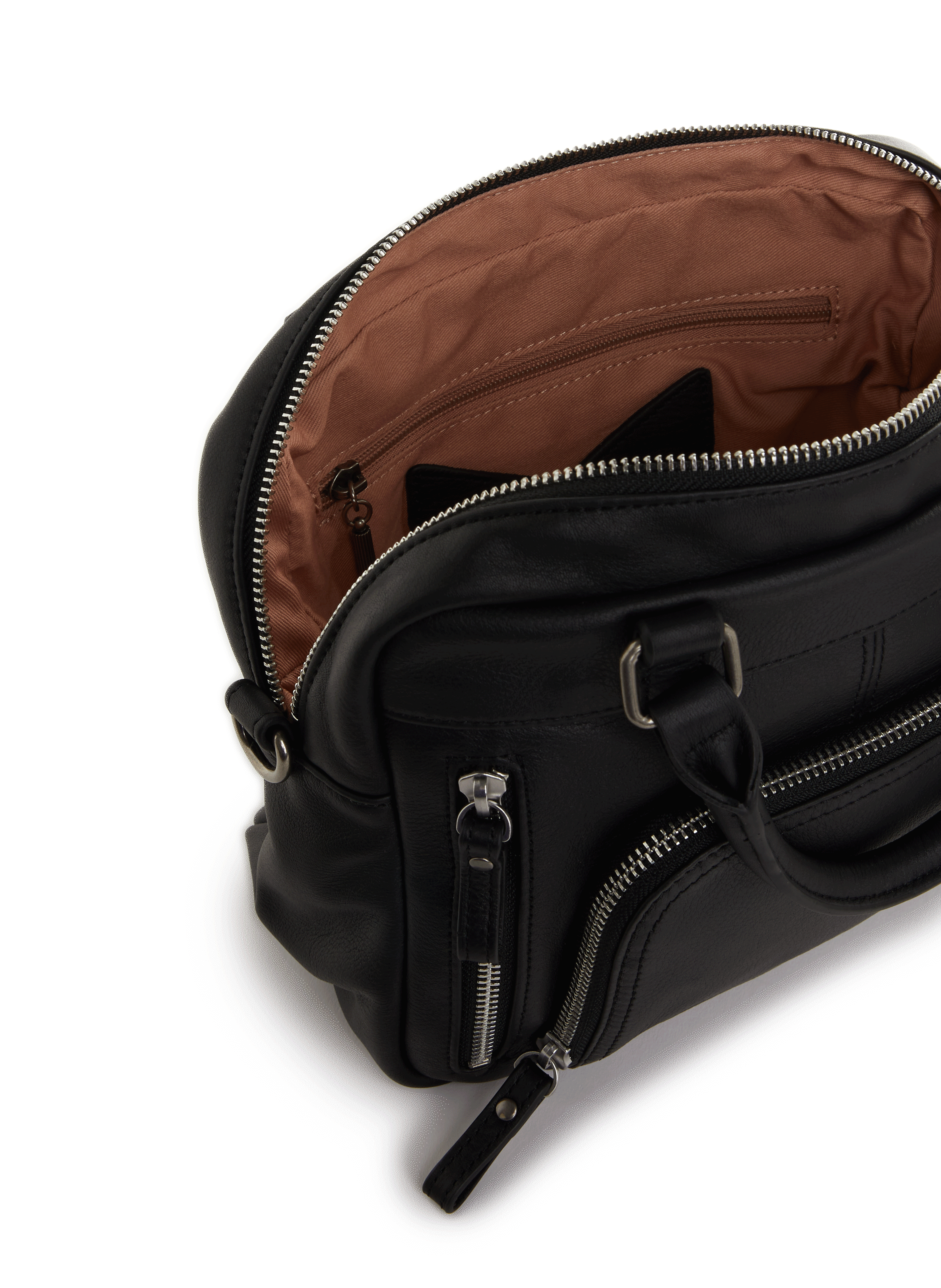 Mini Macy leather bag NAT & NIN Black