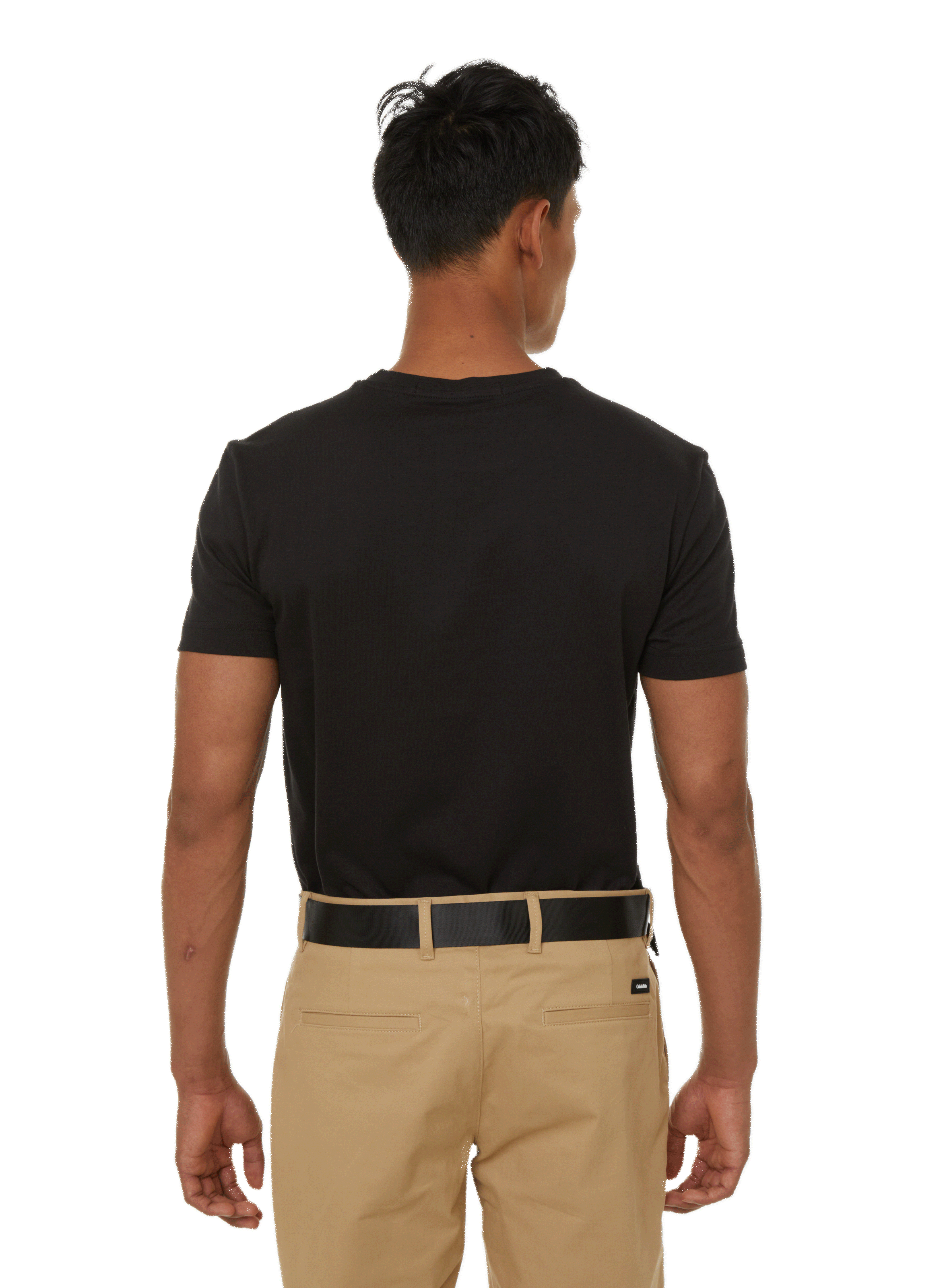 T-shirt à logo en coton CALVIN KLEIN Noir