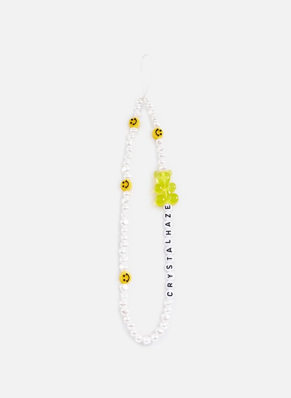 Pearl phone strap Yellow by CRYSTAL HAZE CRYSTAL HAZE Pearl phone strap Yellow