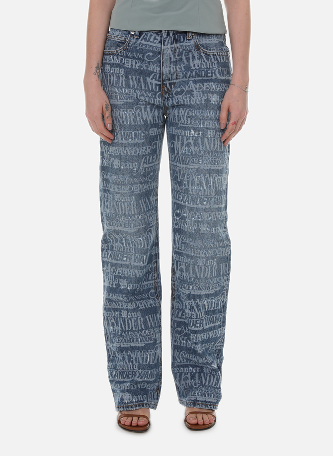 Gerade geschnittene Jeans mit ALEXANDER WANG -Logo
