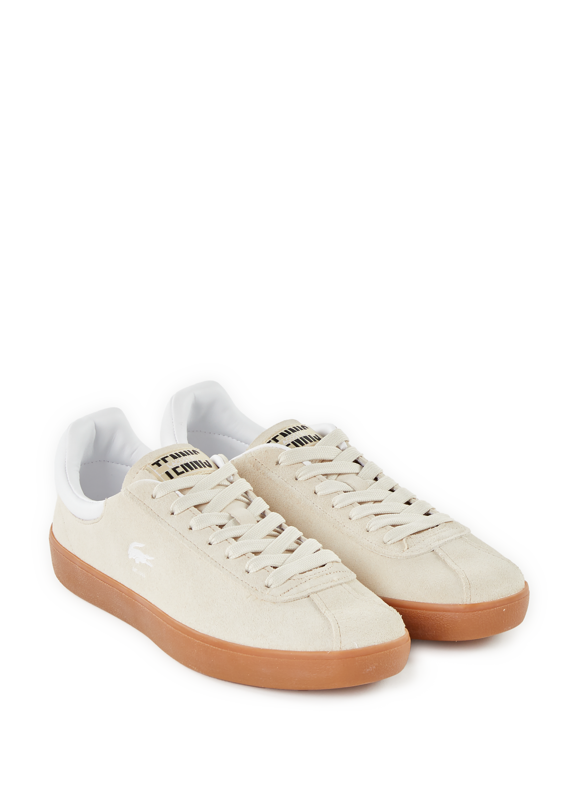 Baskets Baseshot en cuir  LACOSTE Rose