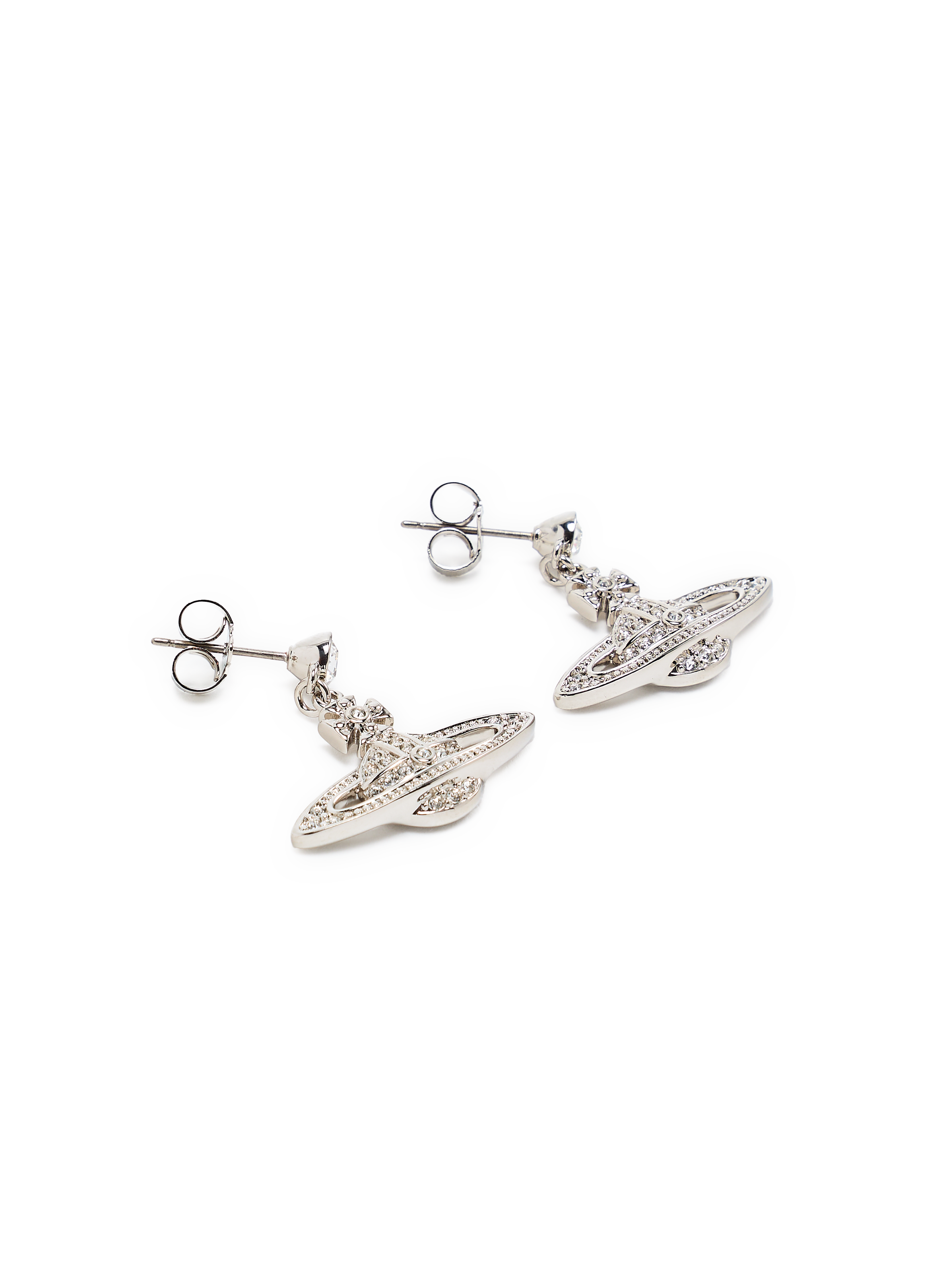 Mini bas relief drop earring VIVIENNE WESTWOOD Silver