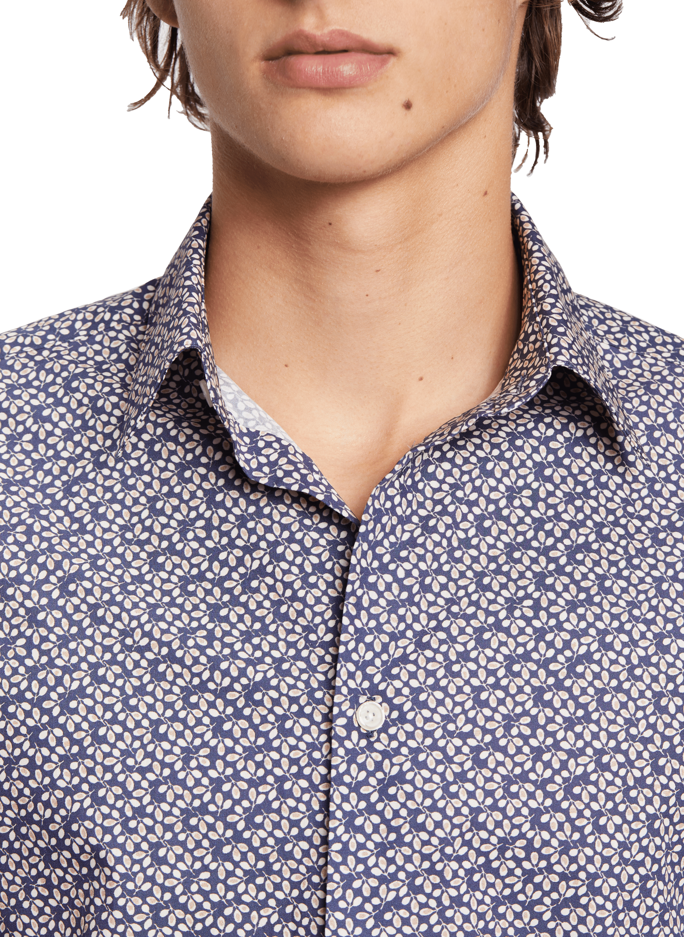 Chemise Slim imprimée  Bleu