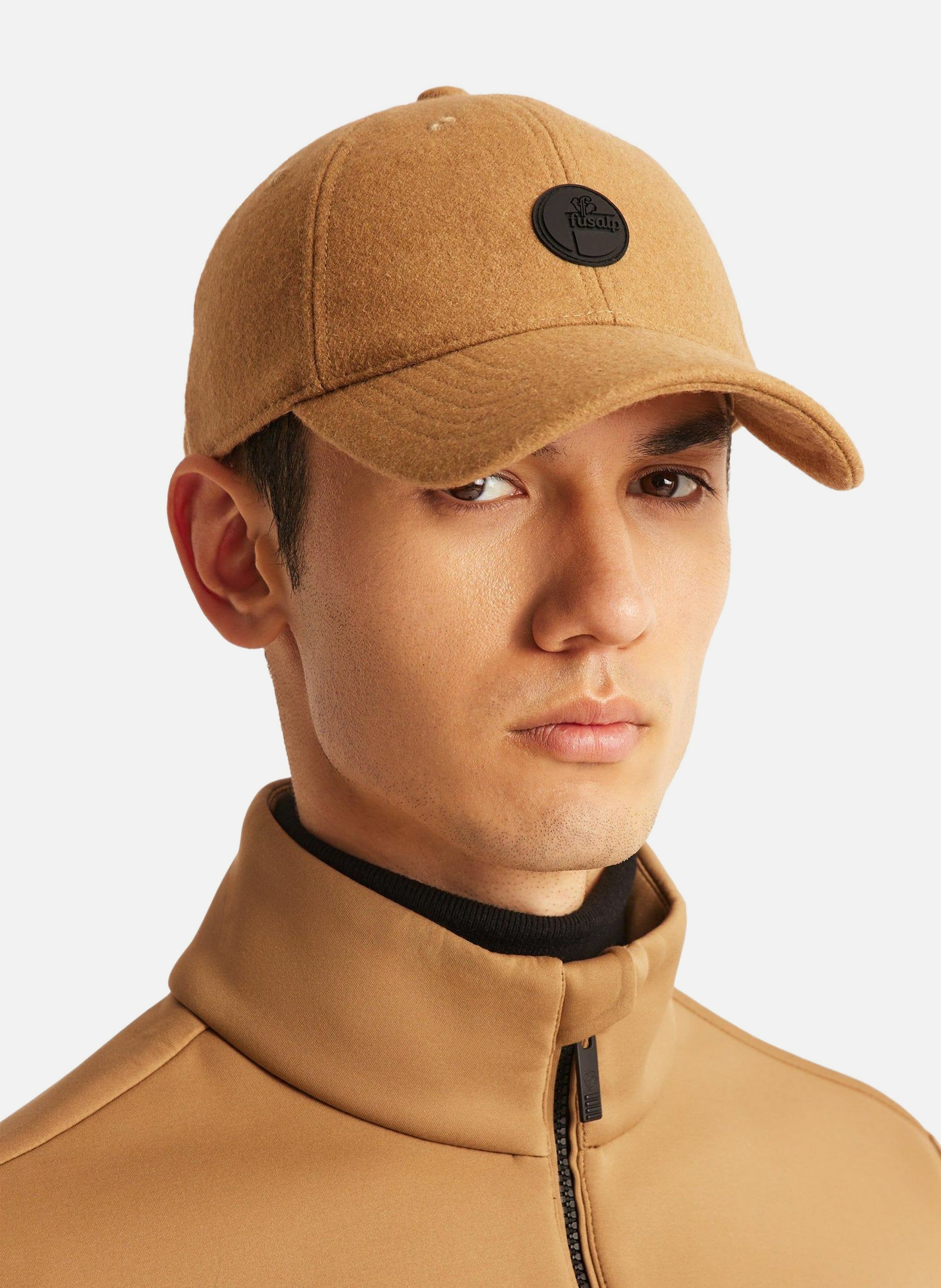 Casquette wool cap laine FUSALP Beige