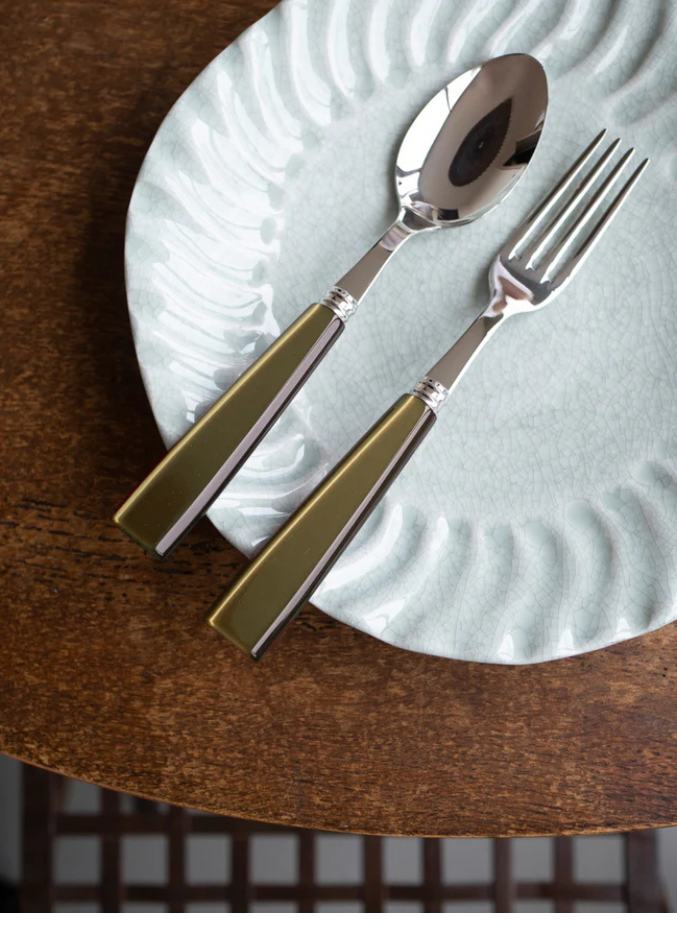 Set de 4 couverts de table, icône SABRE PARIS Vert