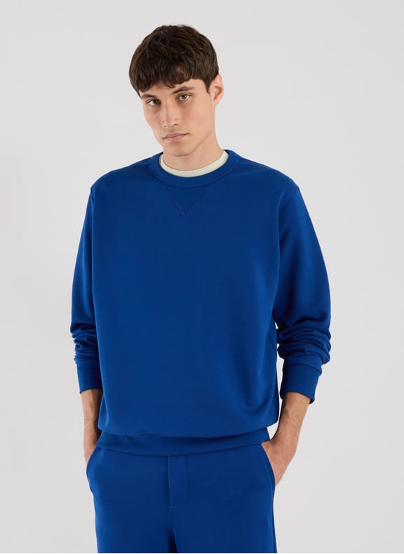 Cotton sweatshirt Blue by AU PRINTEMPS PARIS AU PRINTEMPS PARIS Cotton sweatshirt Blue