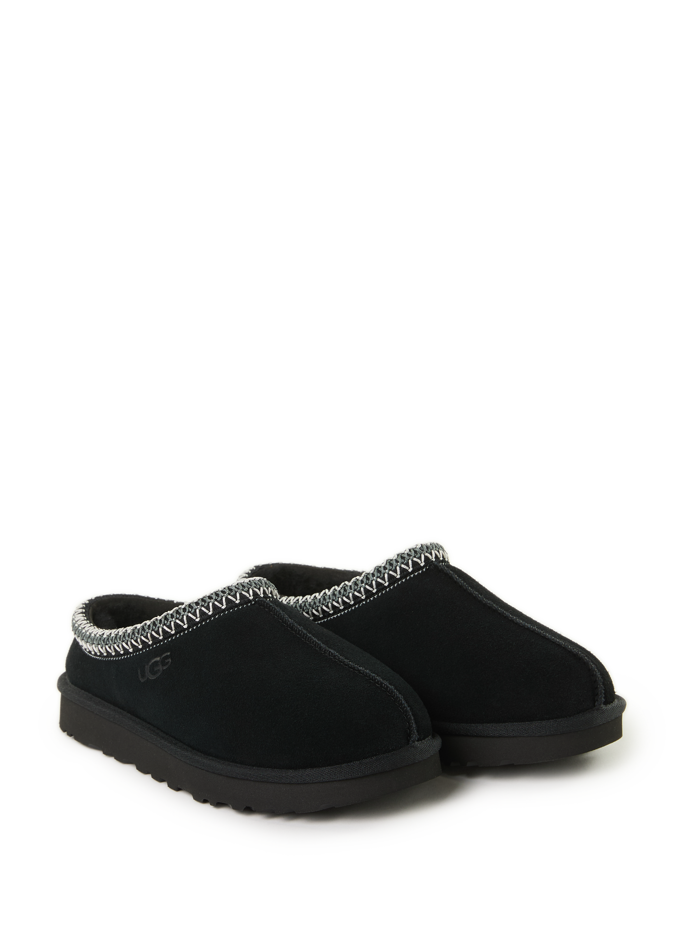 Mixed leather slippers UGG Black