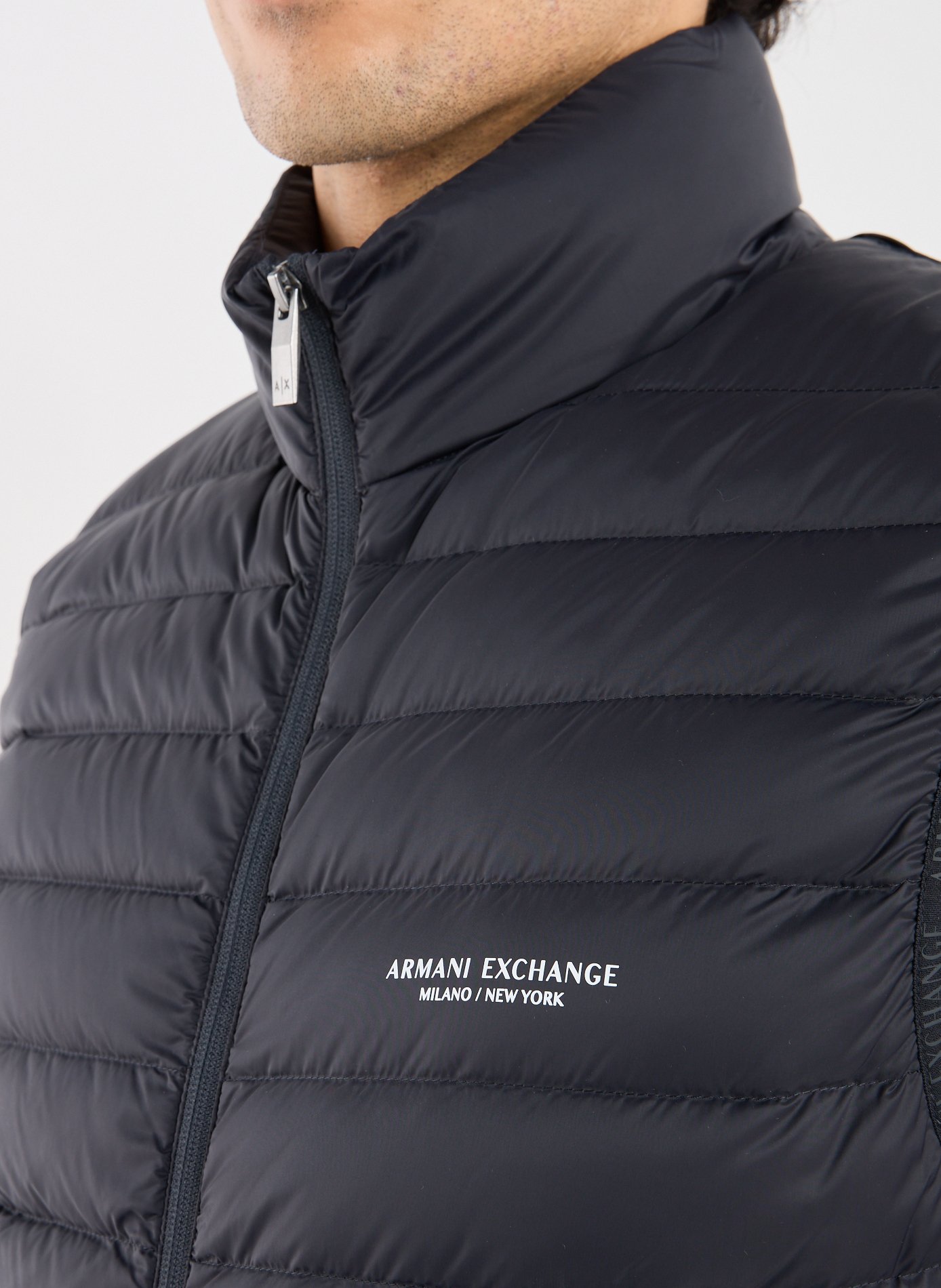 Quilted gilet ARMANI EXCHANGE Blue