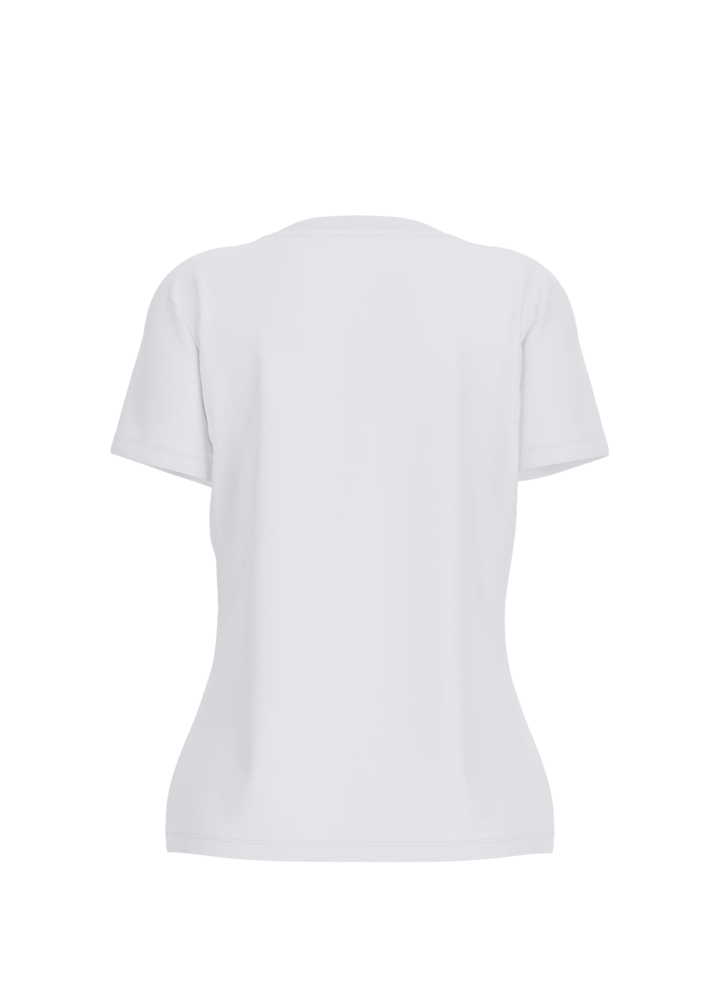 T-shirt col rond en coton mélangé GUESS Blanc