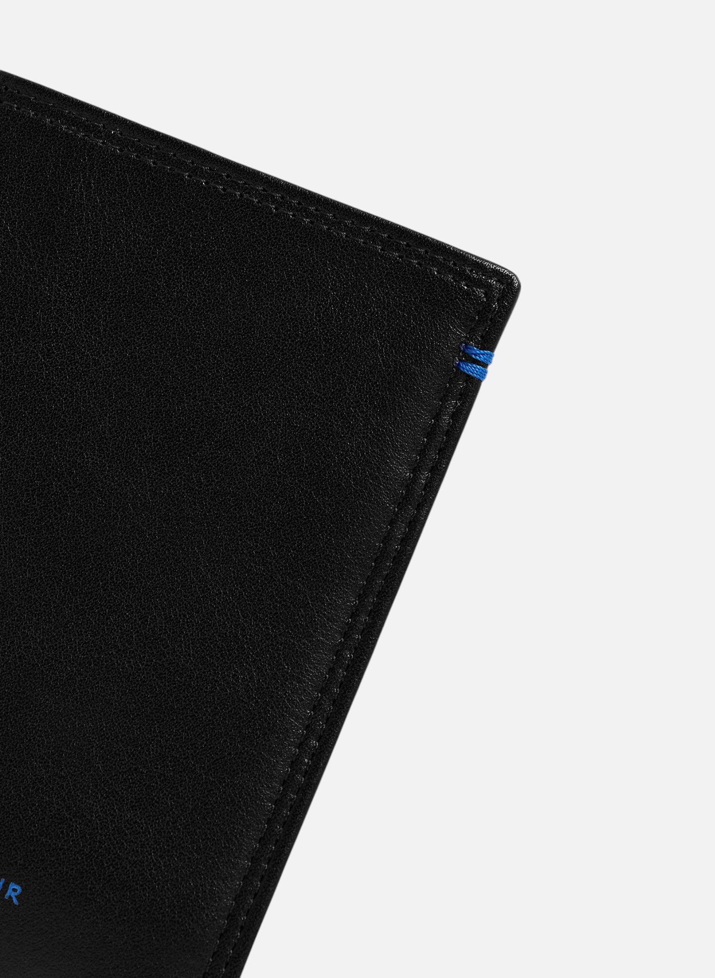 Porte cartes vertical martin en cuir lisse LE TANNEUR Noir