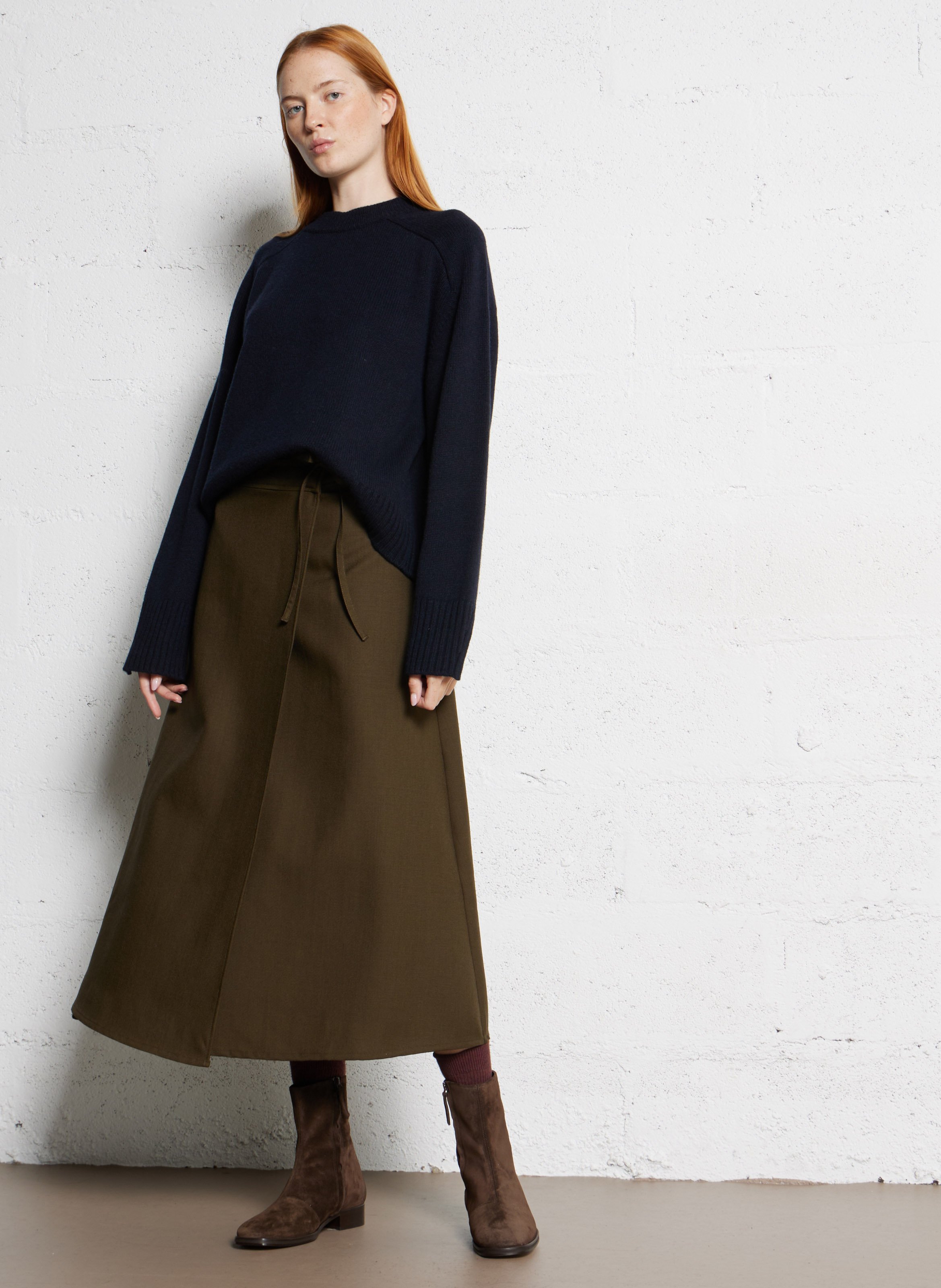 Pull col rond en laine will SOEUR Bleu