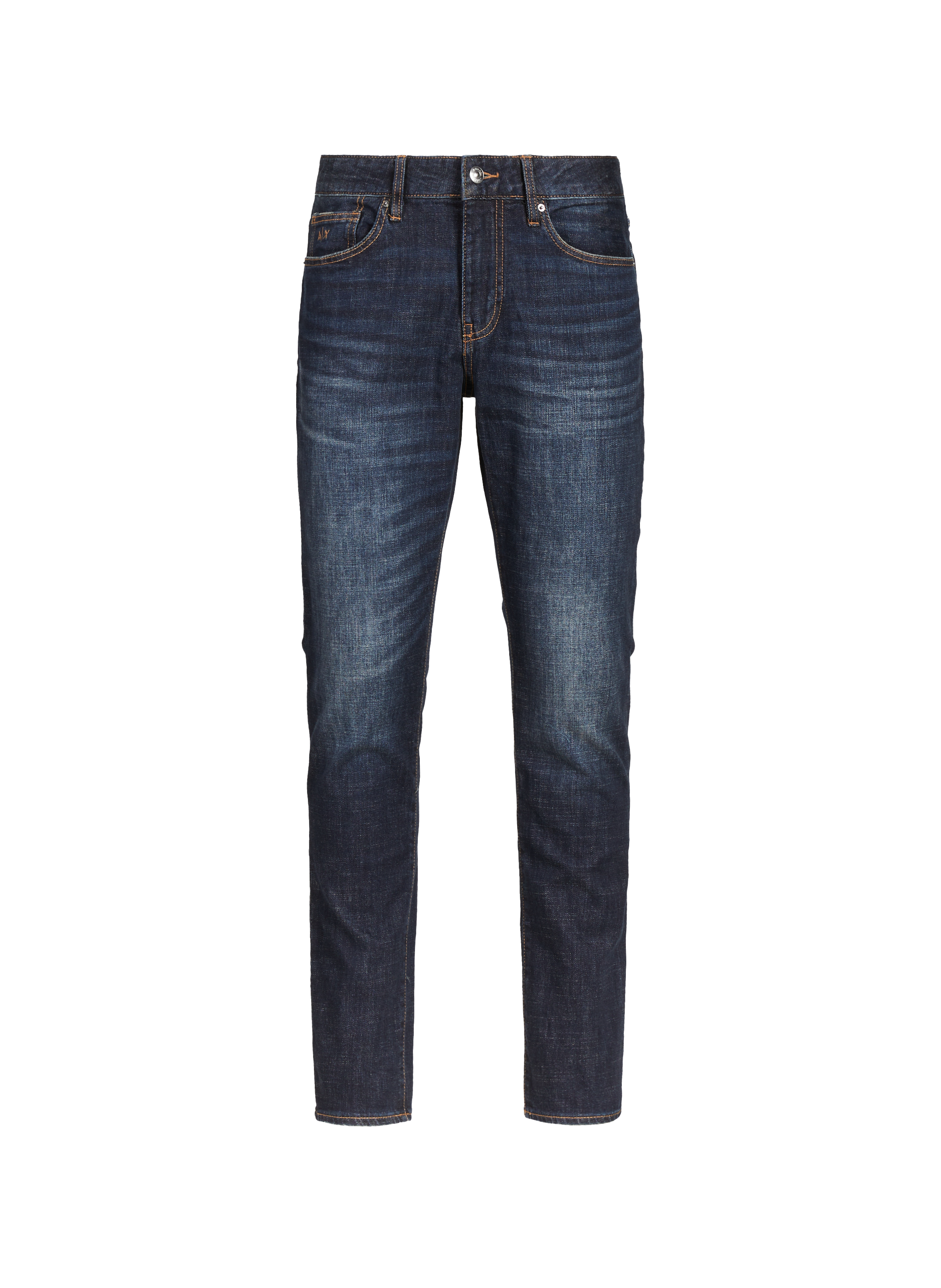 ARMANI EXCHANGE Jean cinq poches en coton mélangé Bleu