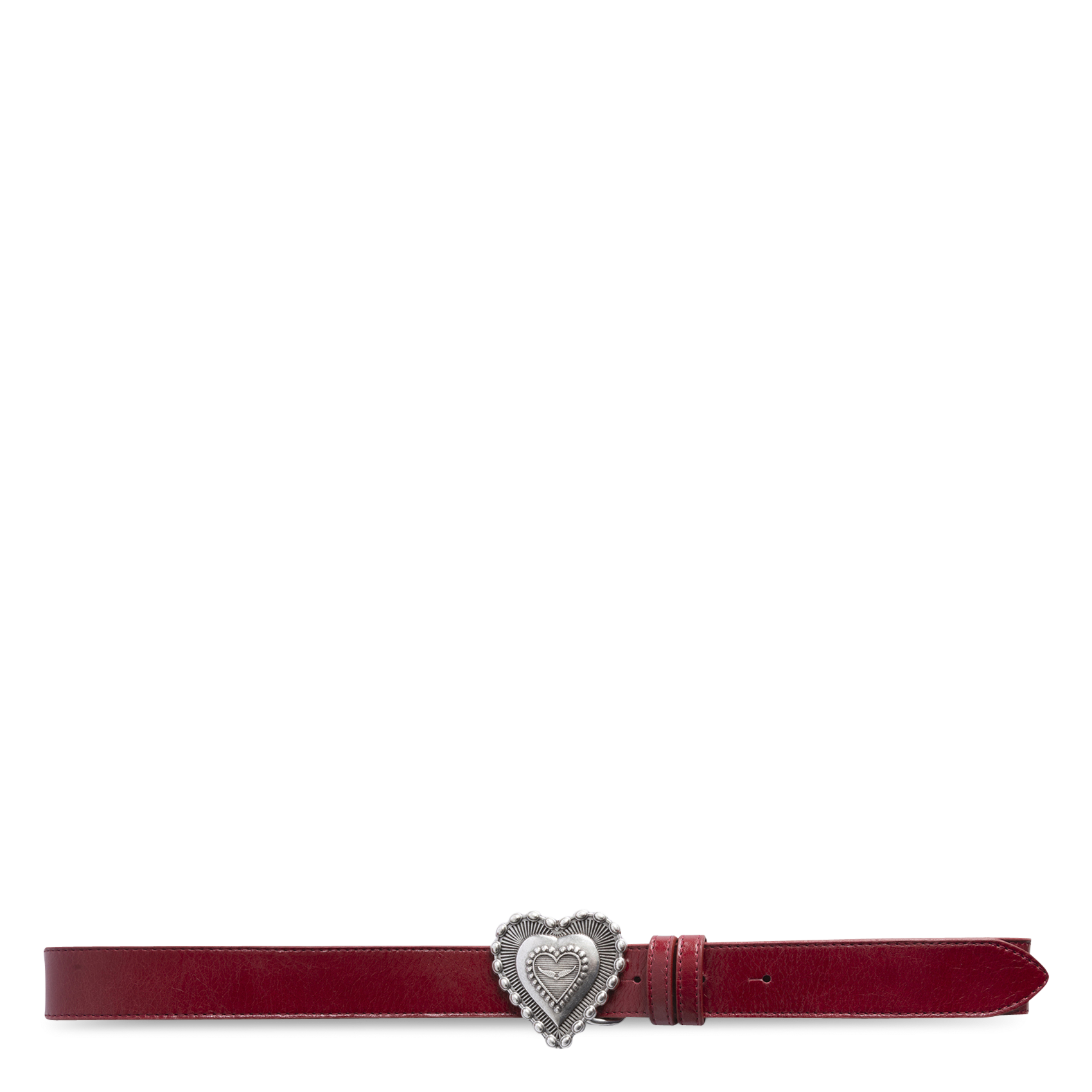 Ceinture en cuir santa fe ZADIG&VOLTAIRE Rouge