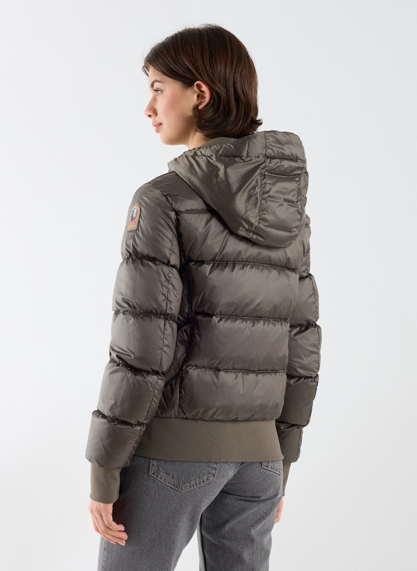Doudoune à capuche Mariah  PARAJUMPERS Gris