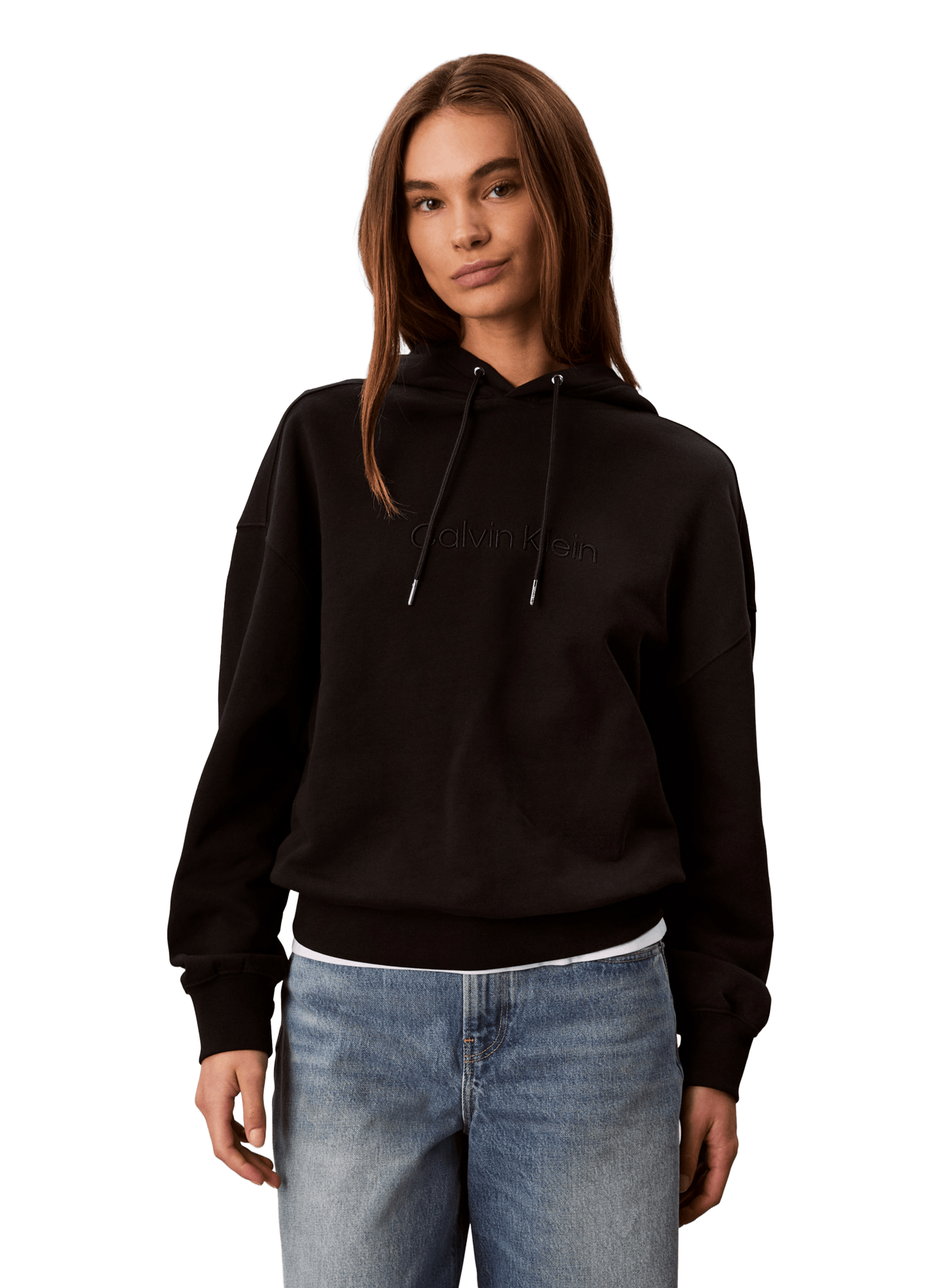 CALVIN KLEIN Cotton hoodie Black