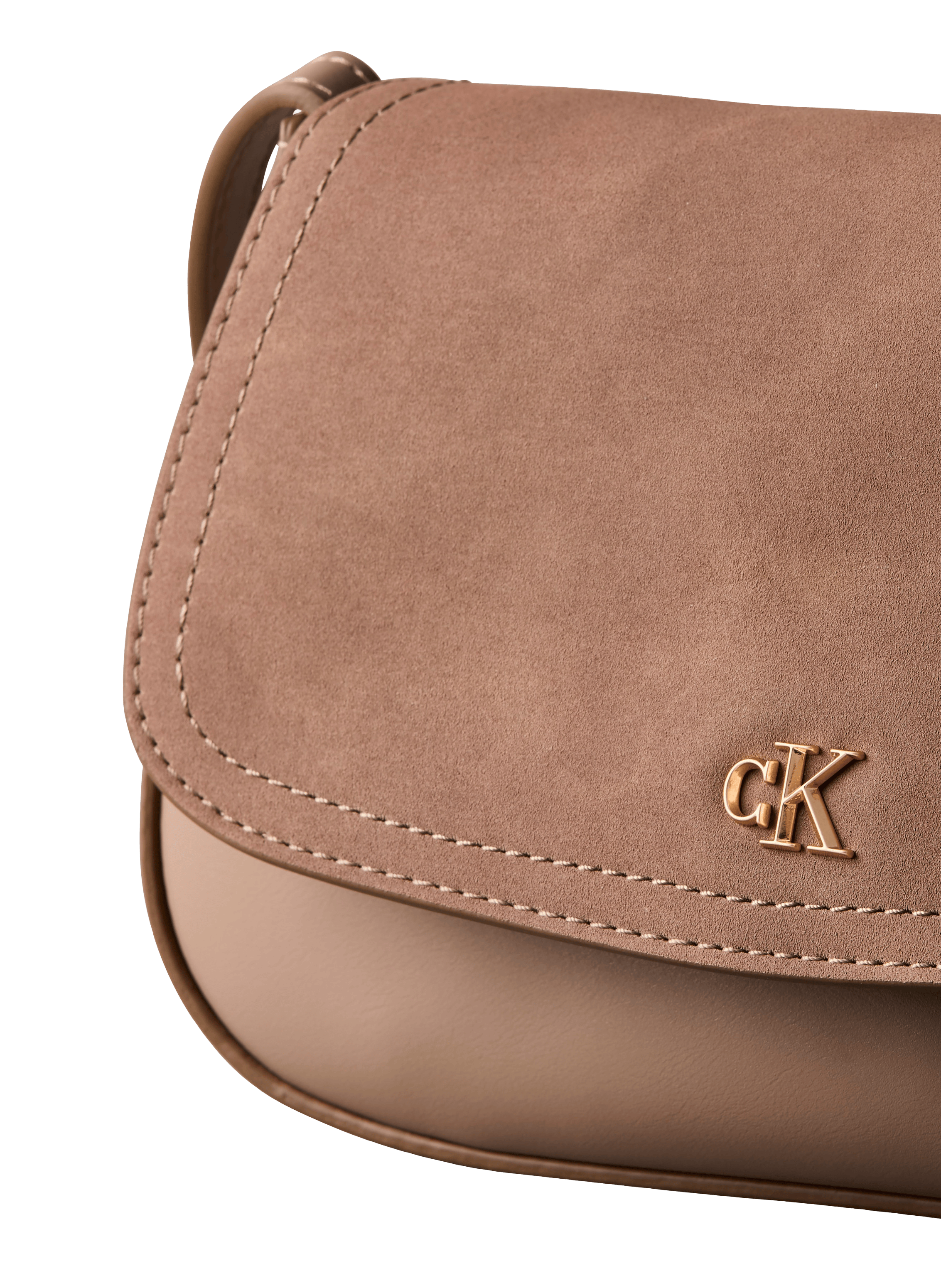 Sac bandoulière à rabat CALVIN KLEIN Beige