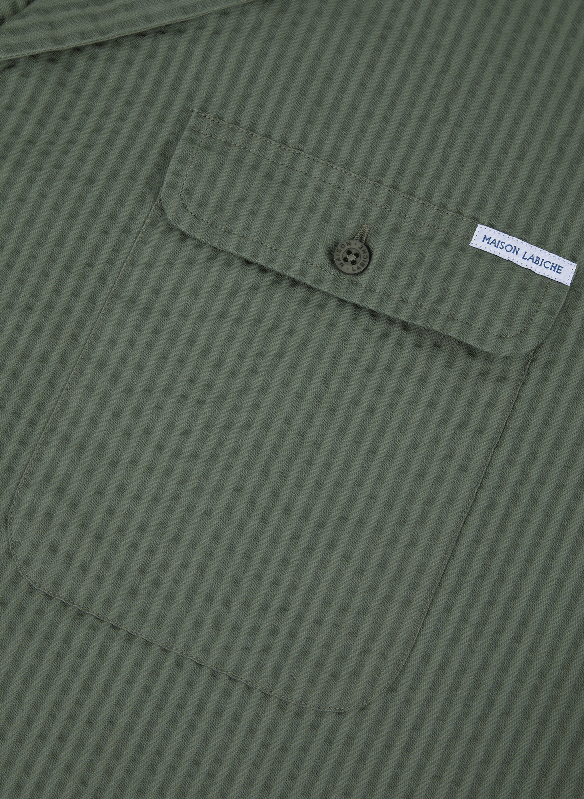 Laurens cotton shirt MAISON LABICHE Green