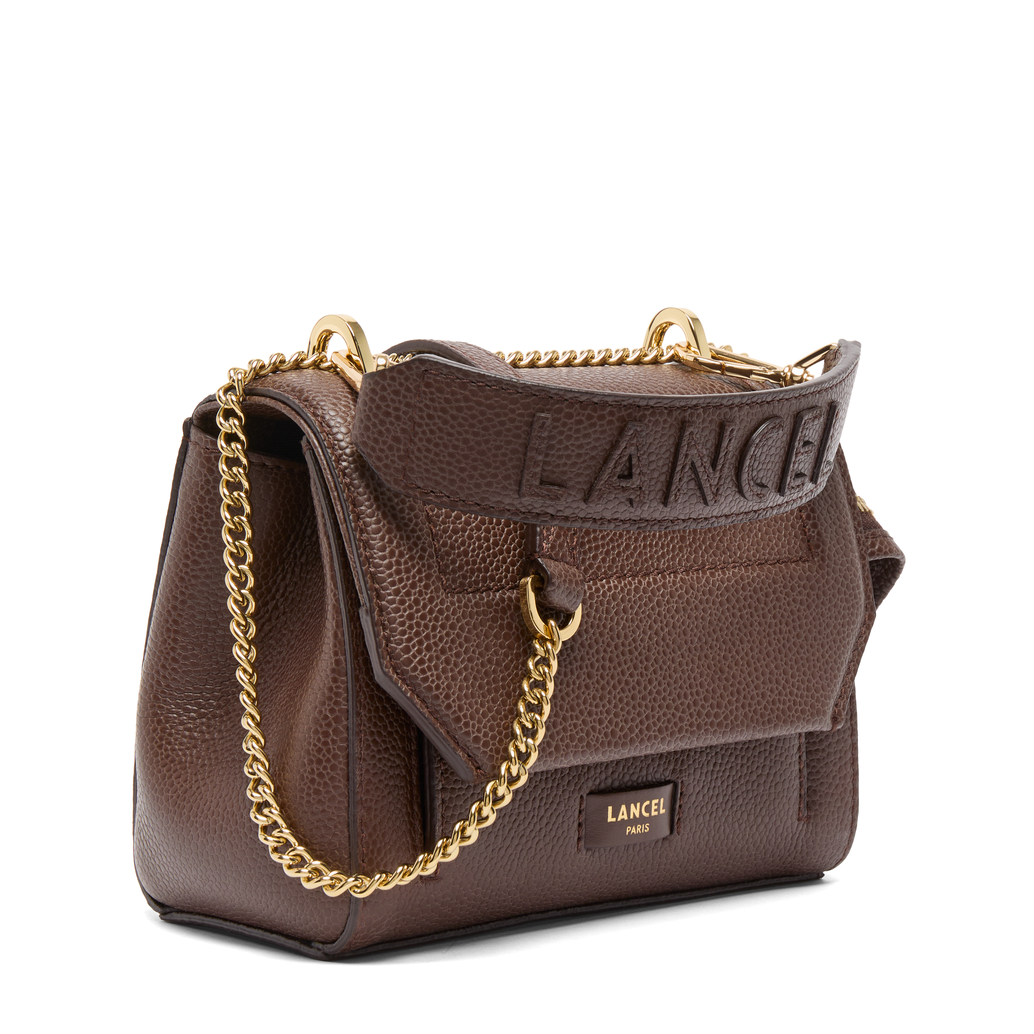 Sac rabat s ninon de lancel en cuir LANCEL Marron