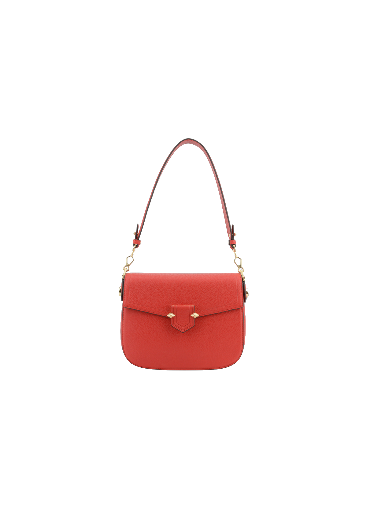 Sèvres | sac porté main et épaule mm en cuir de vachette POURCHET Rouge