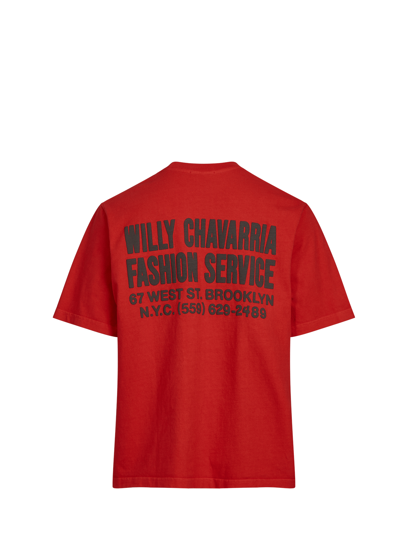 Maglietta stampata in cotone WILLY CHAVARRIA Rosso