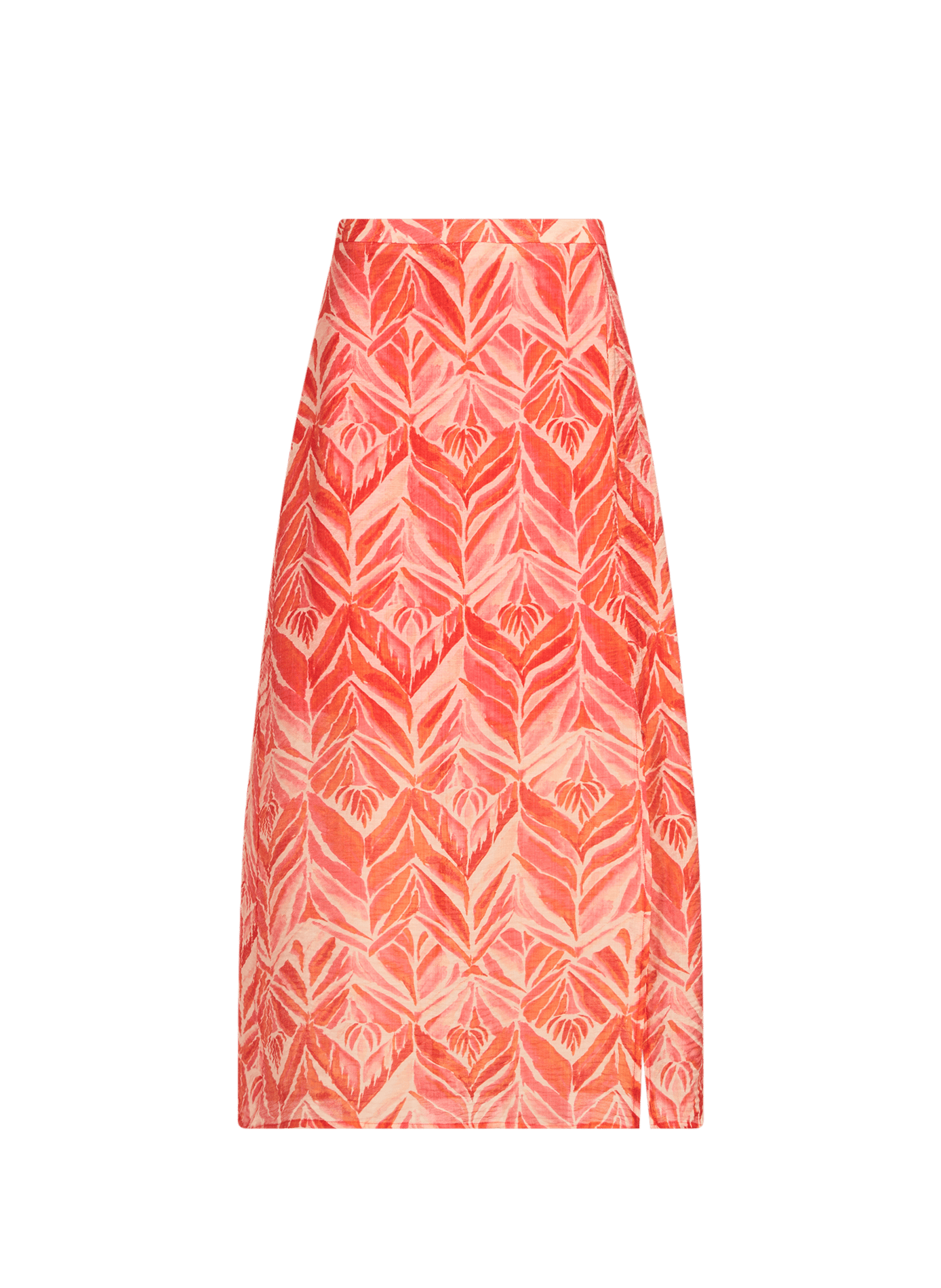 Printed Vilyria long skirt VILA Red
