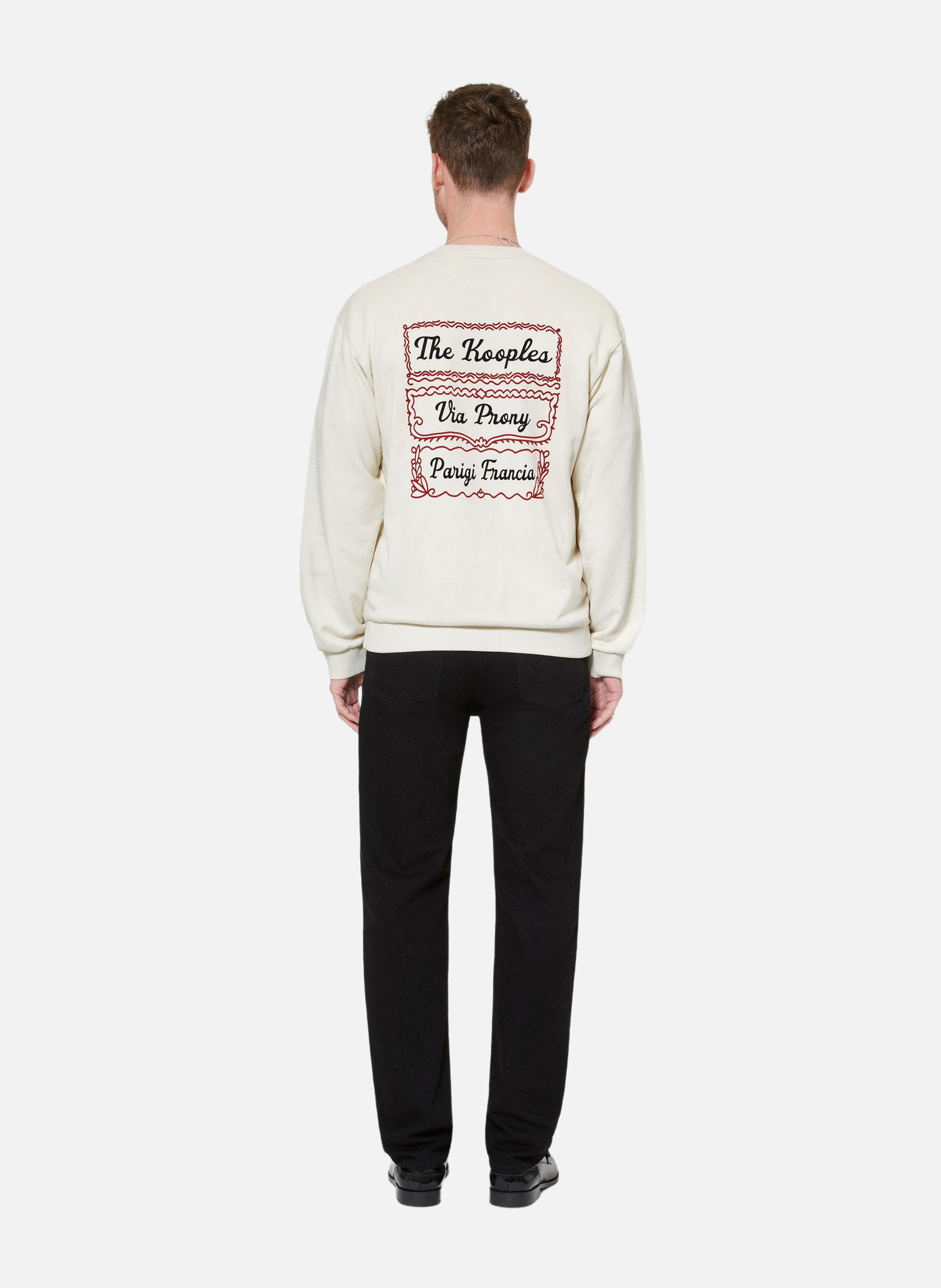 Sweatshirt avec sérigraphie via prony THE KOOPLES Beige