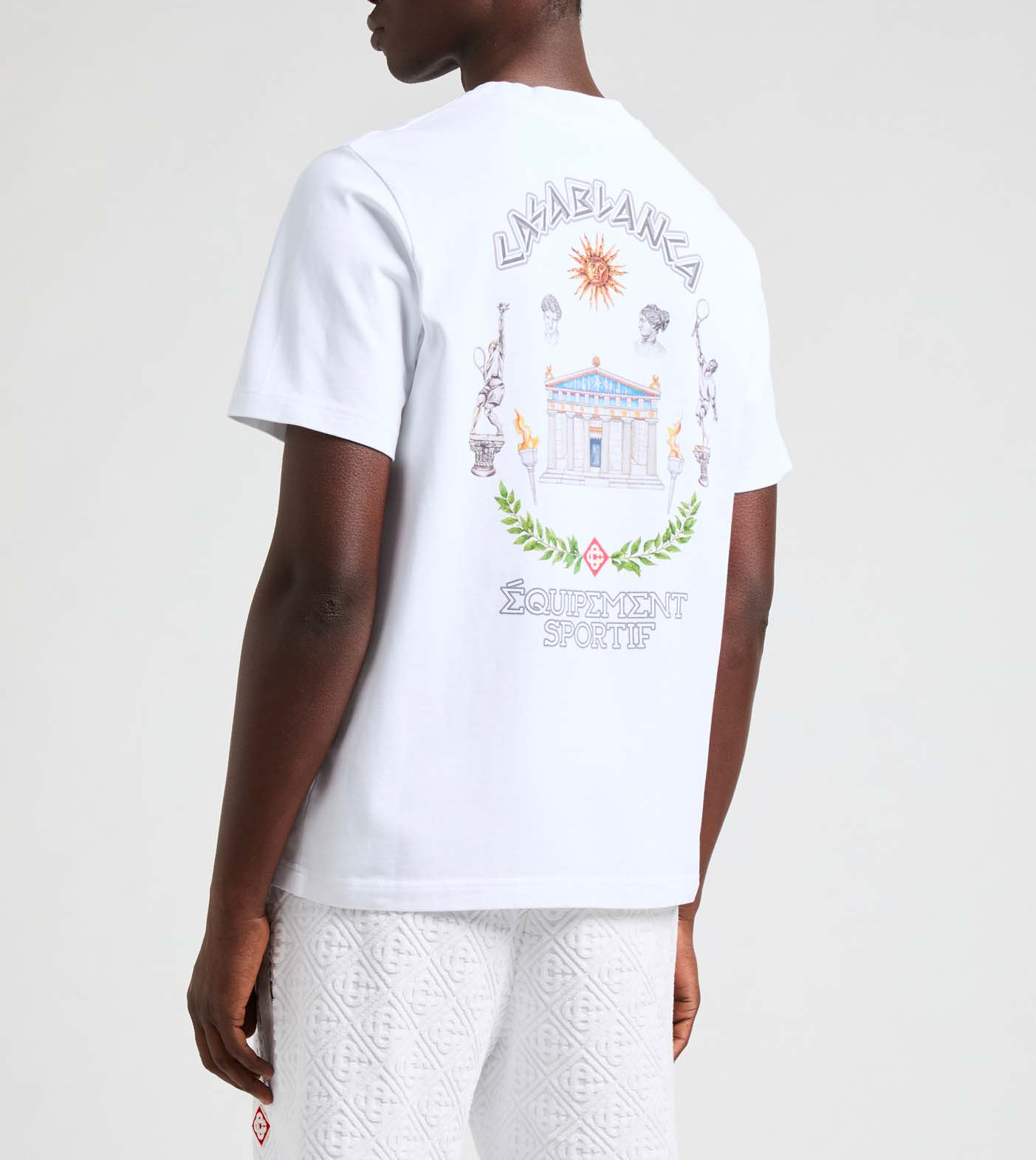 Printed T-shirt CASABLANCA PARIS White