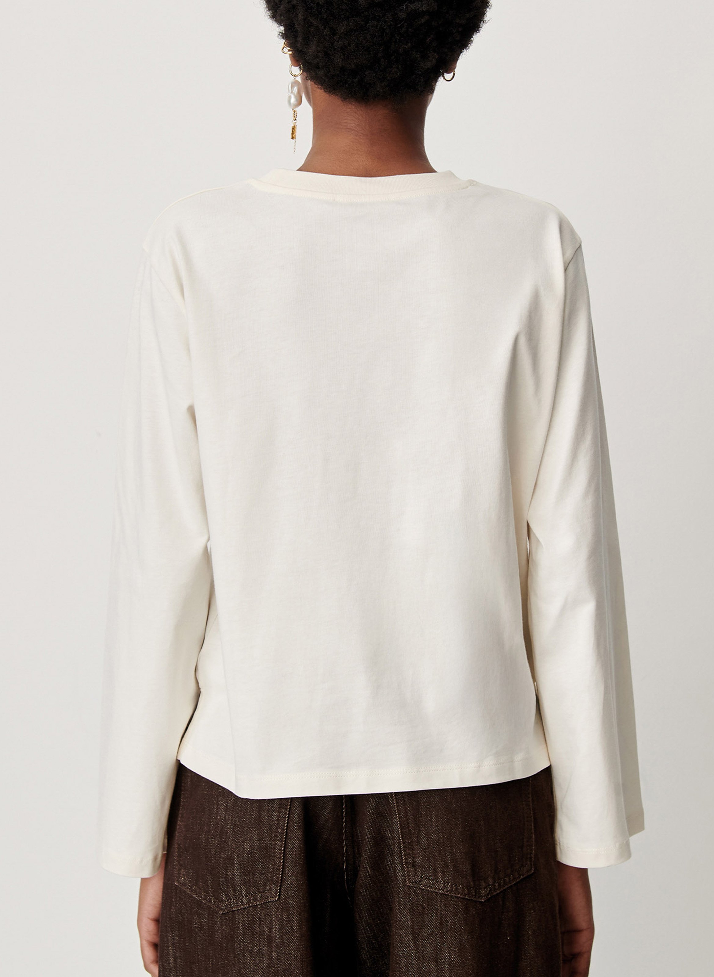 Tee-shirt oversize en coton severiano | Beige SESSUN Femme