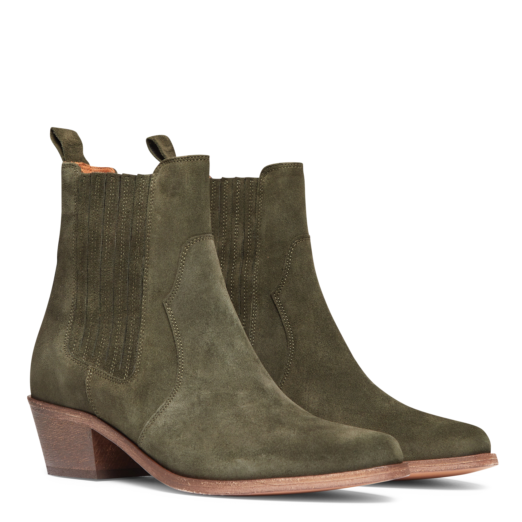 Santiags en cuir sofia ANTHOLOGY Vert