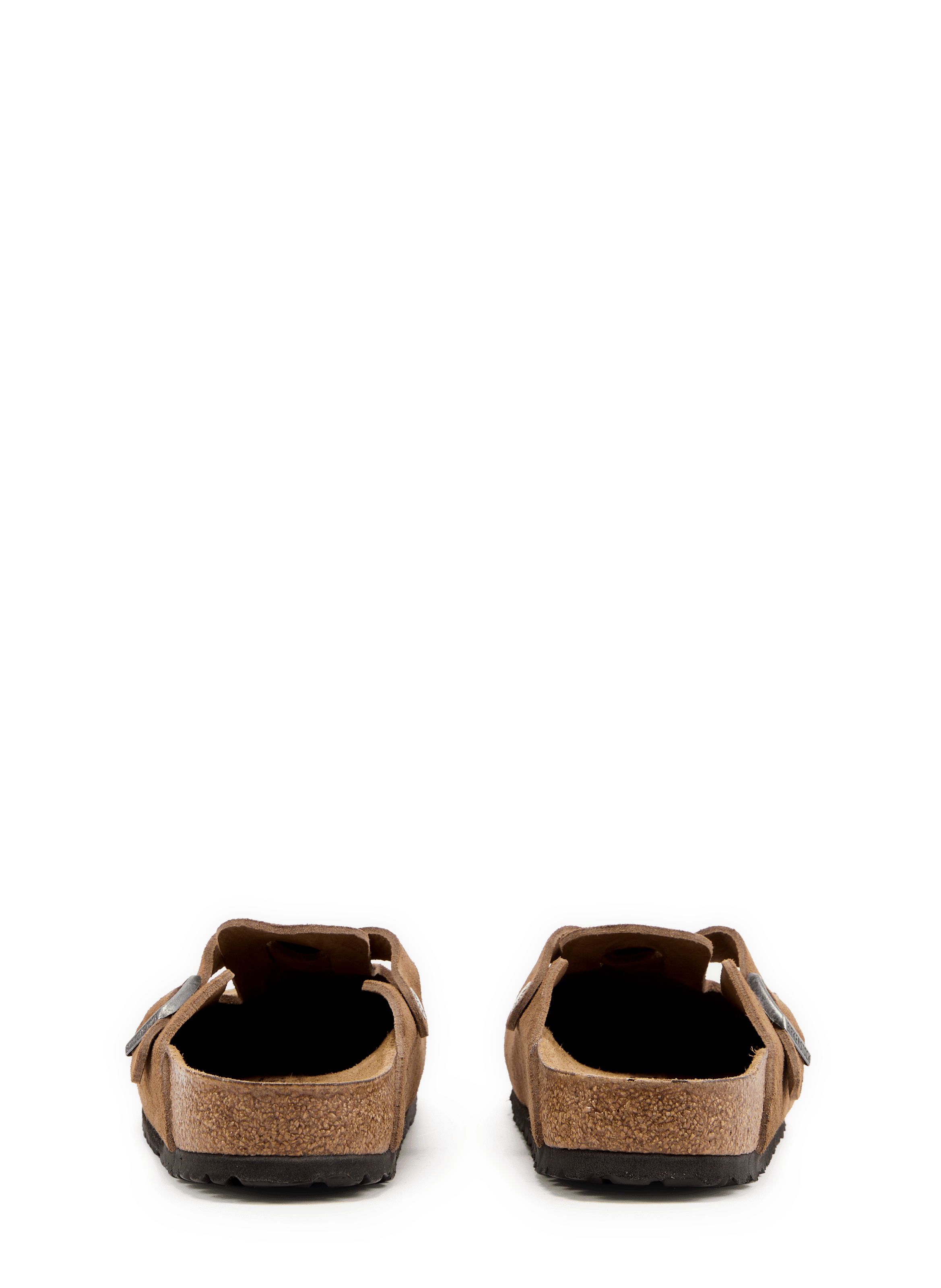Muilen Boston BS van suède leer BIRKENSTOCK Bruin