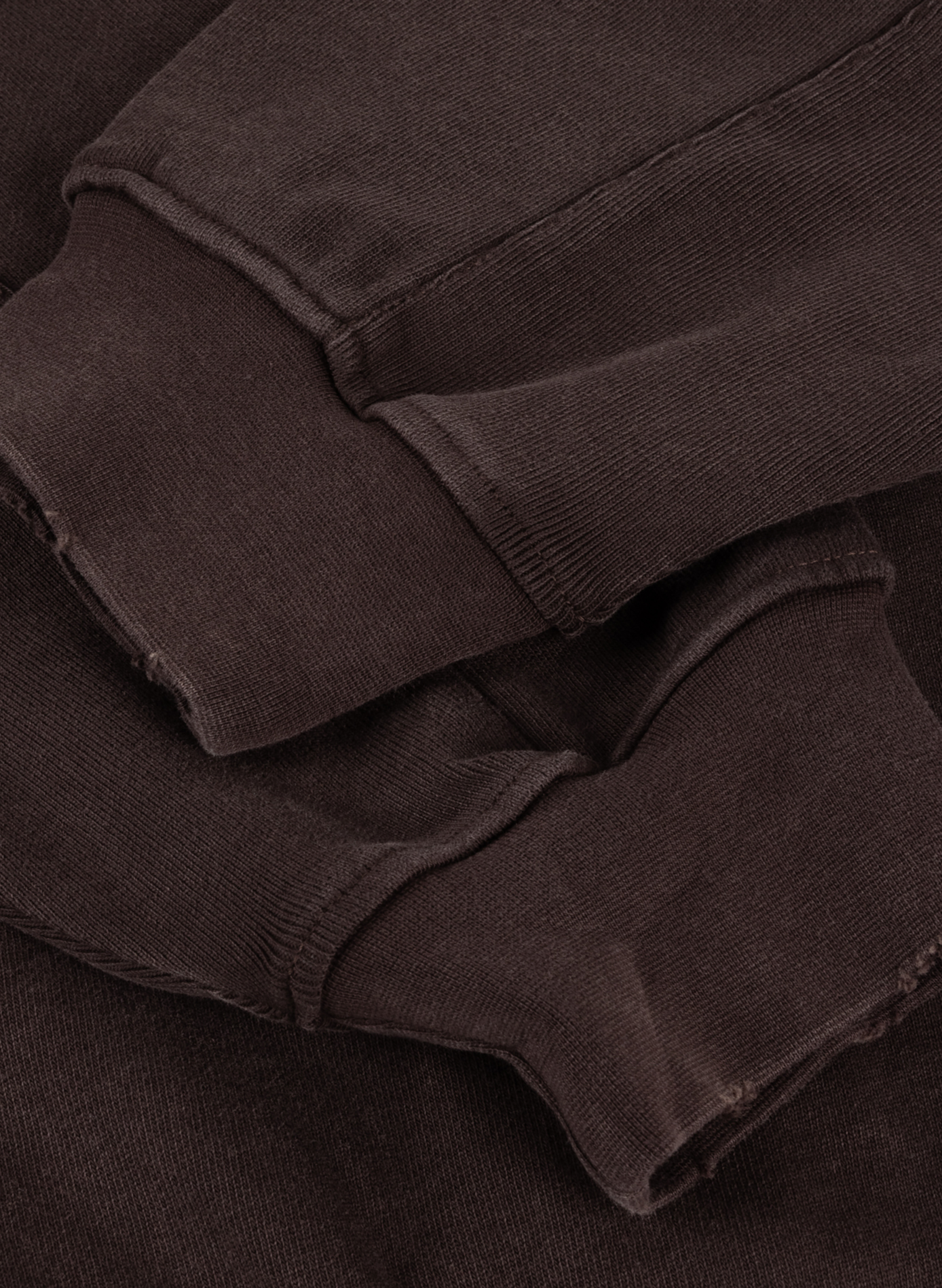 Straight-fit cotton sweatshirt with embroidered logo DIME Brown