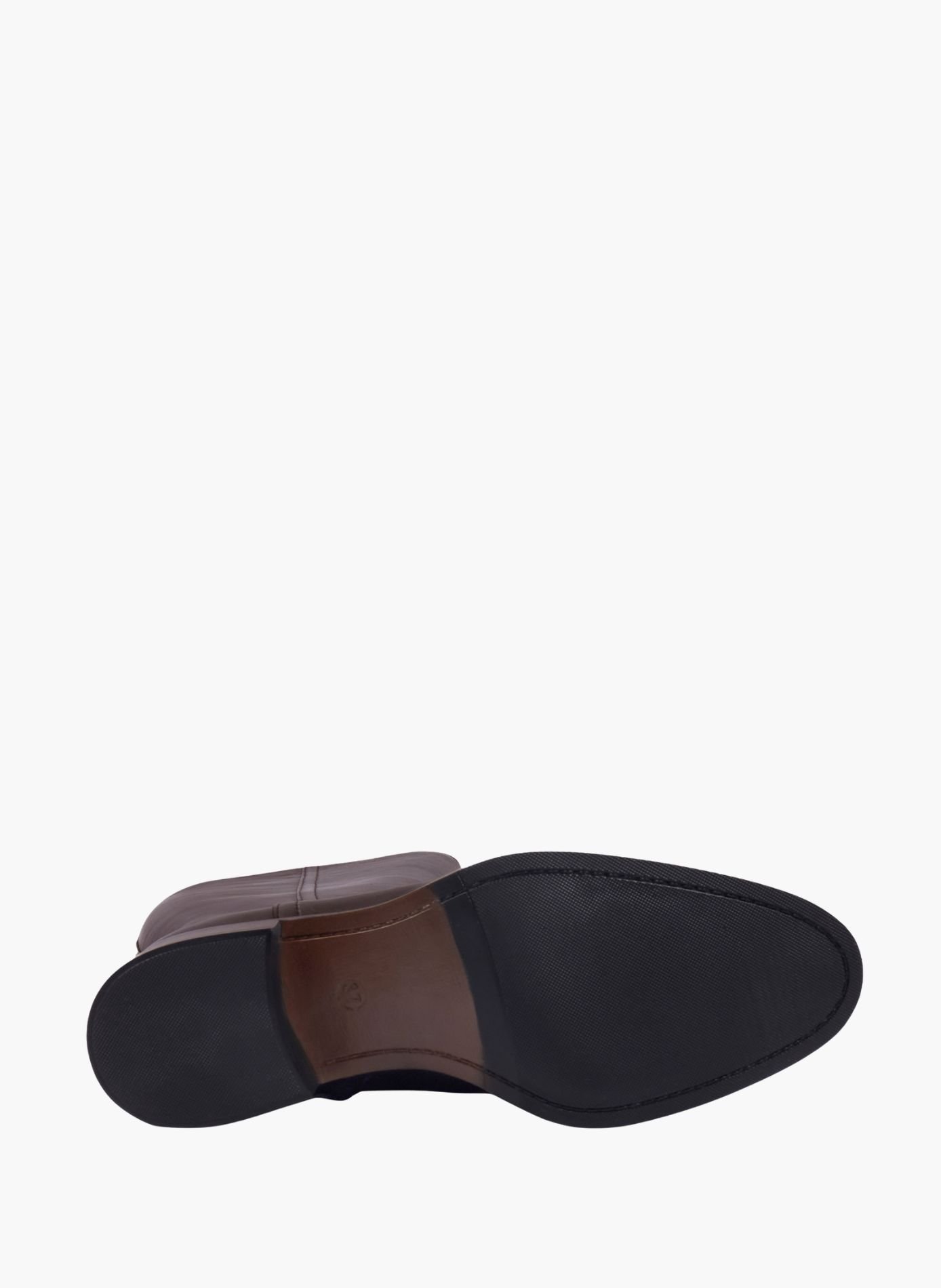 Bottes plates léonie cuir | Marron JULES & JENN Femme