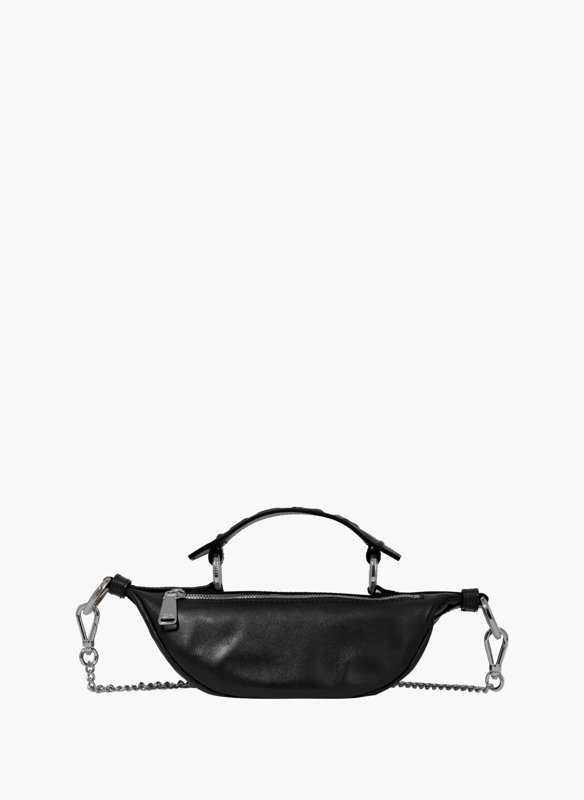 Kleine crossbodytas "Origami" van Lancel in leer. LANCEL Zwart