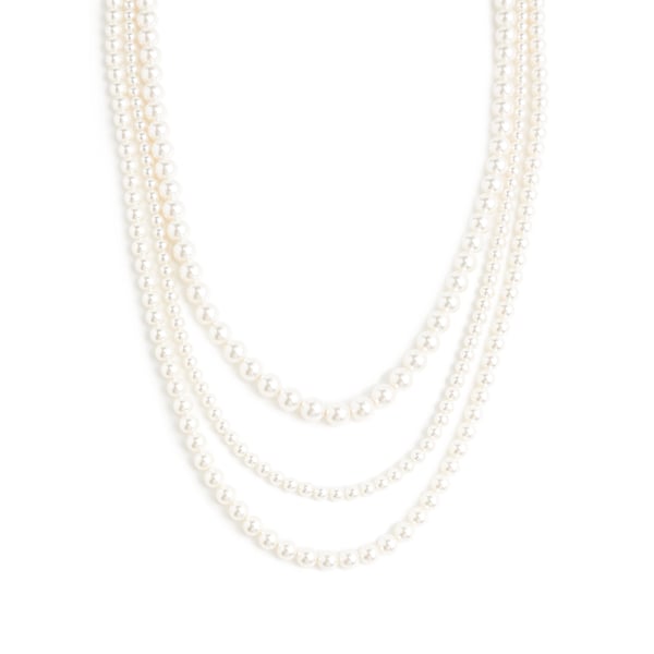 Collier trois rangées de perles