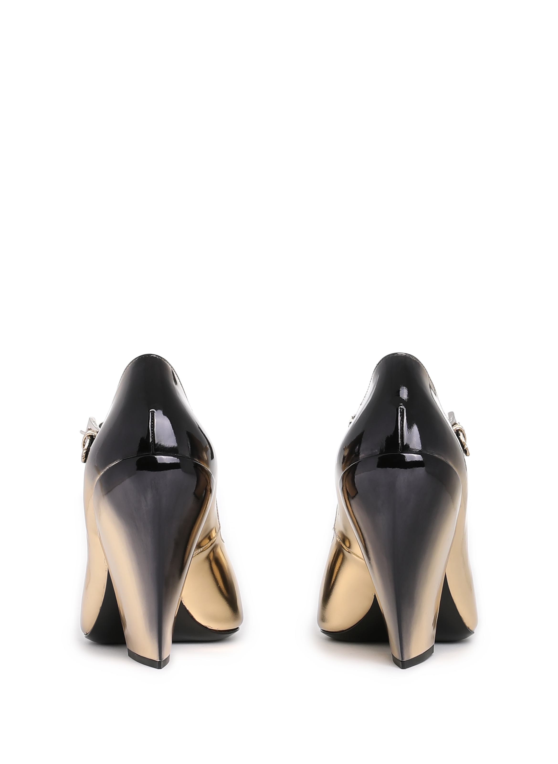 Leather pumps PRADA Golden