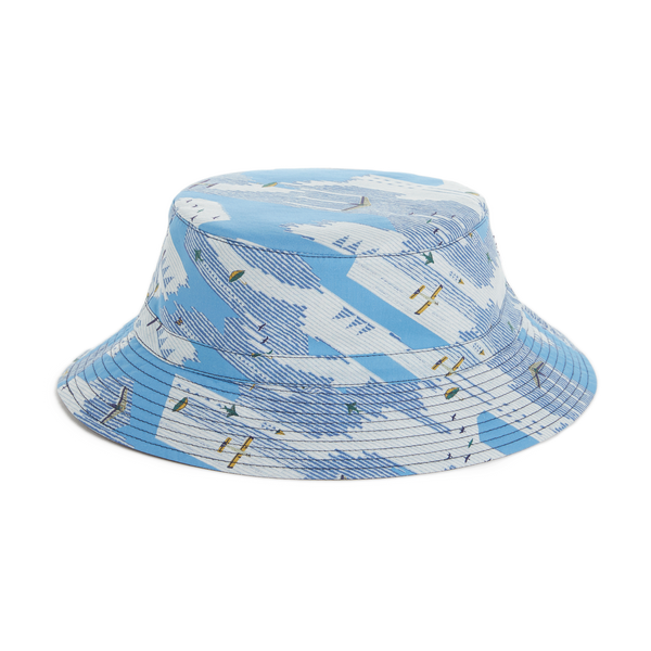 Apc Printed Cotton Bucket Hat In Blue