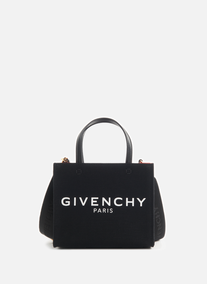 Mini G-Tote in cotton and linen GIVENCHY