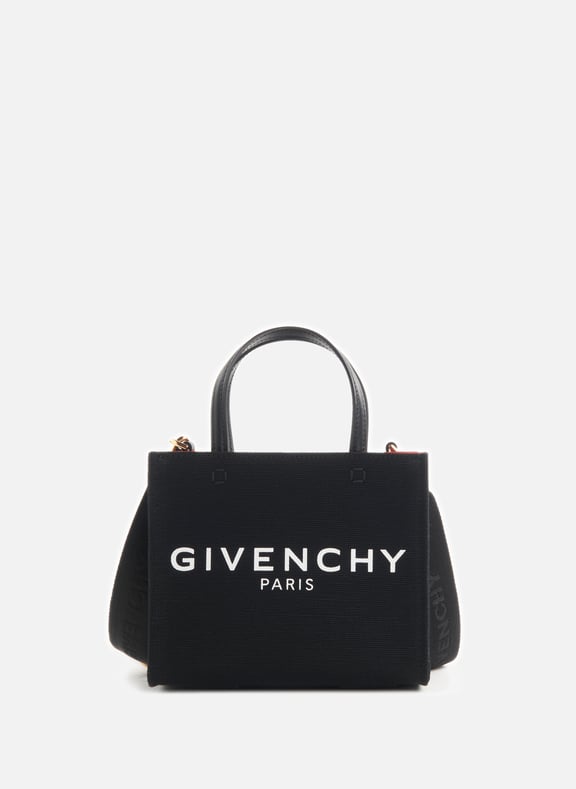 Black Mini G Tote cotton and linen bag