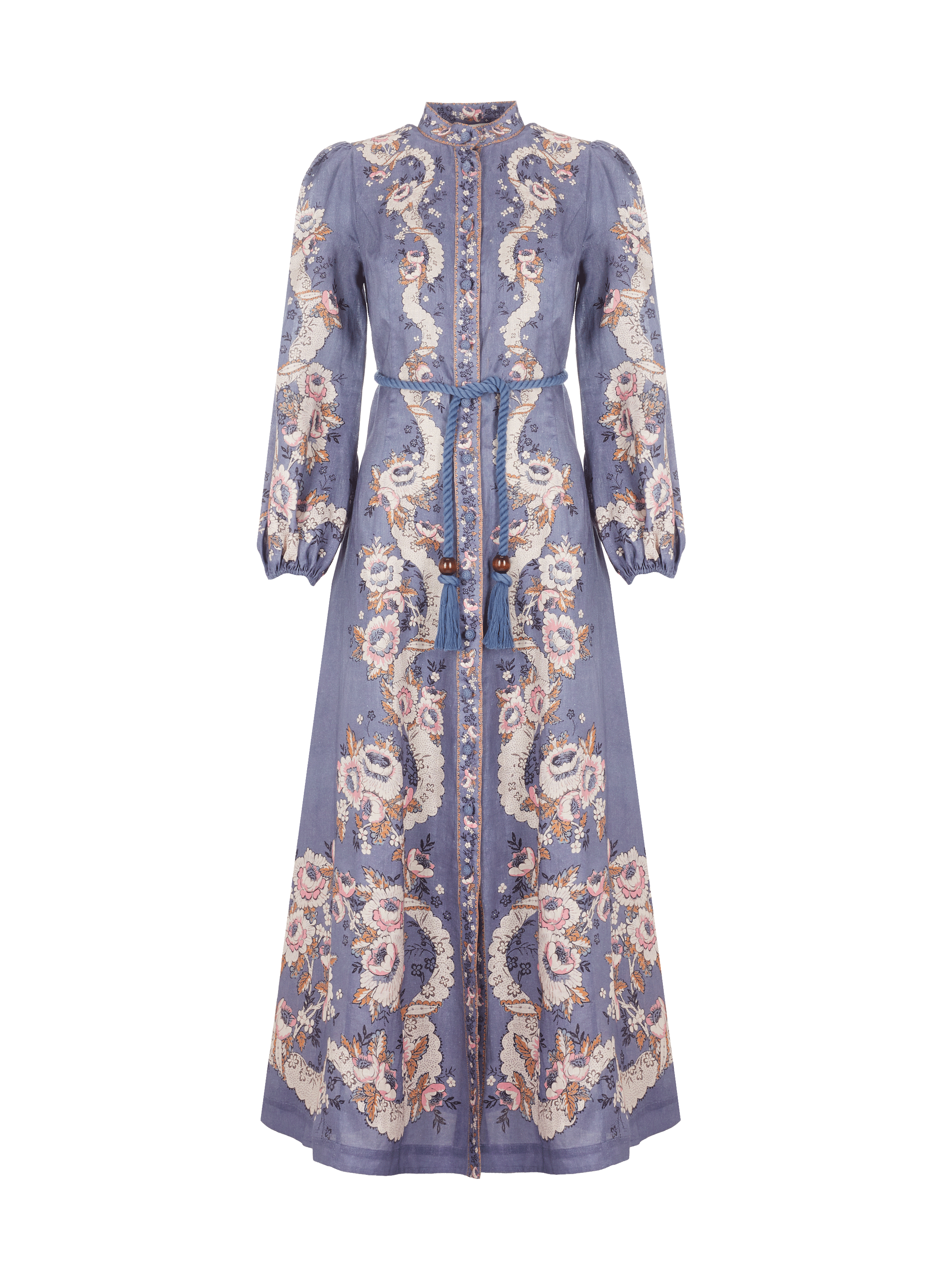 Robe Vitali à imprimé en lin