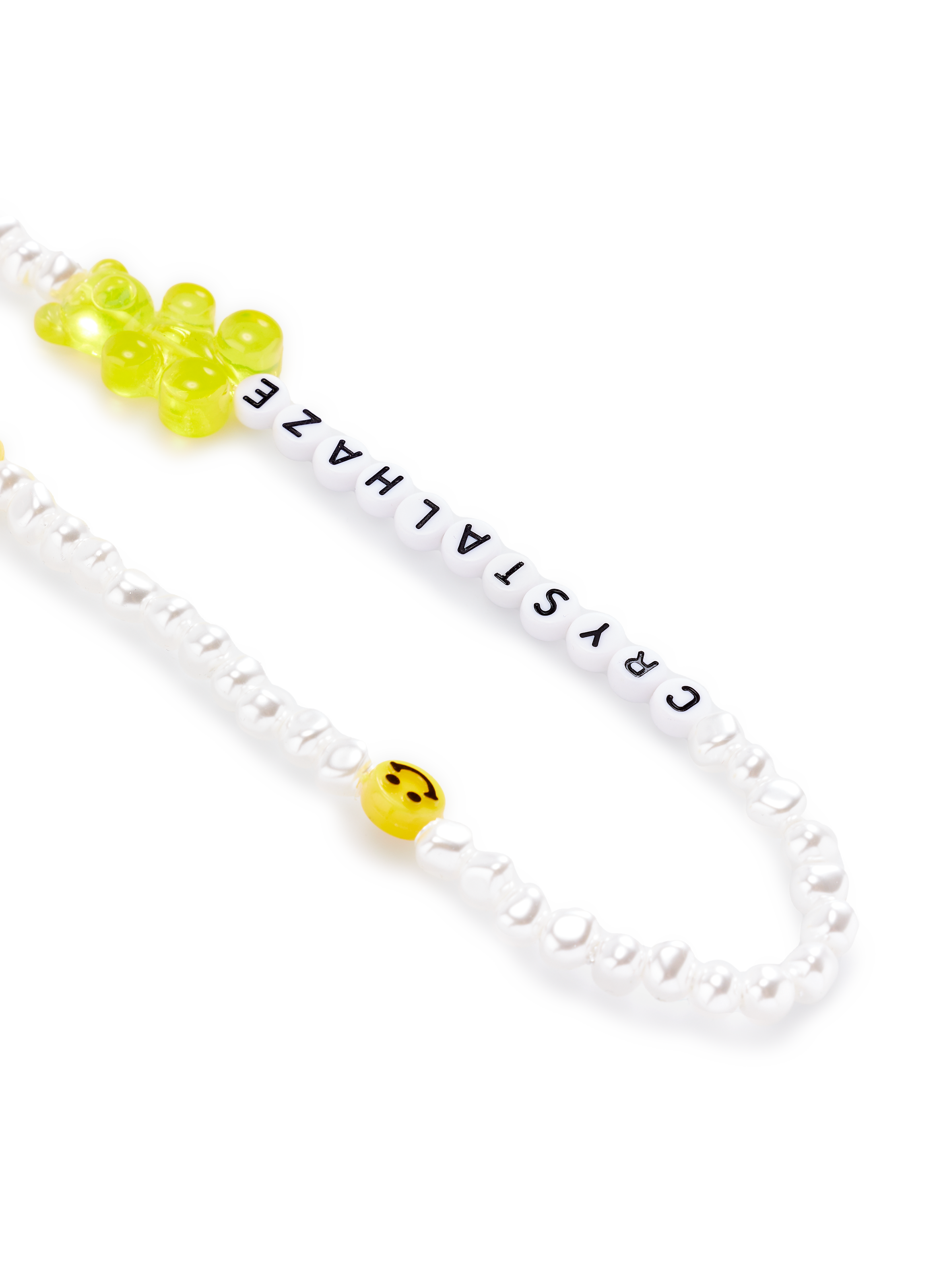 Pearl phone strap CRYSTAL HAZE Yellow