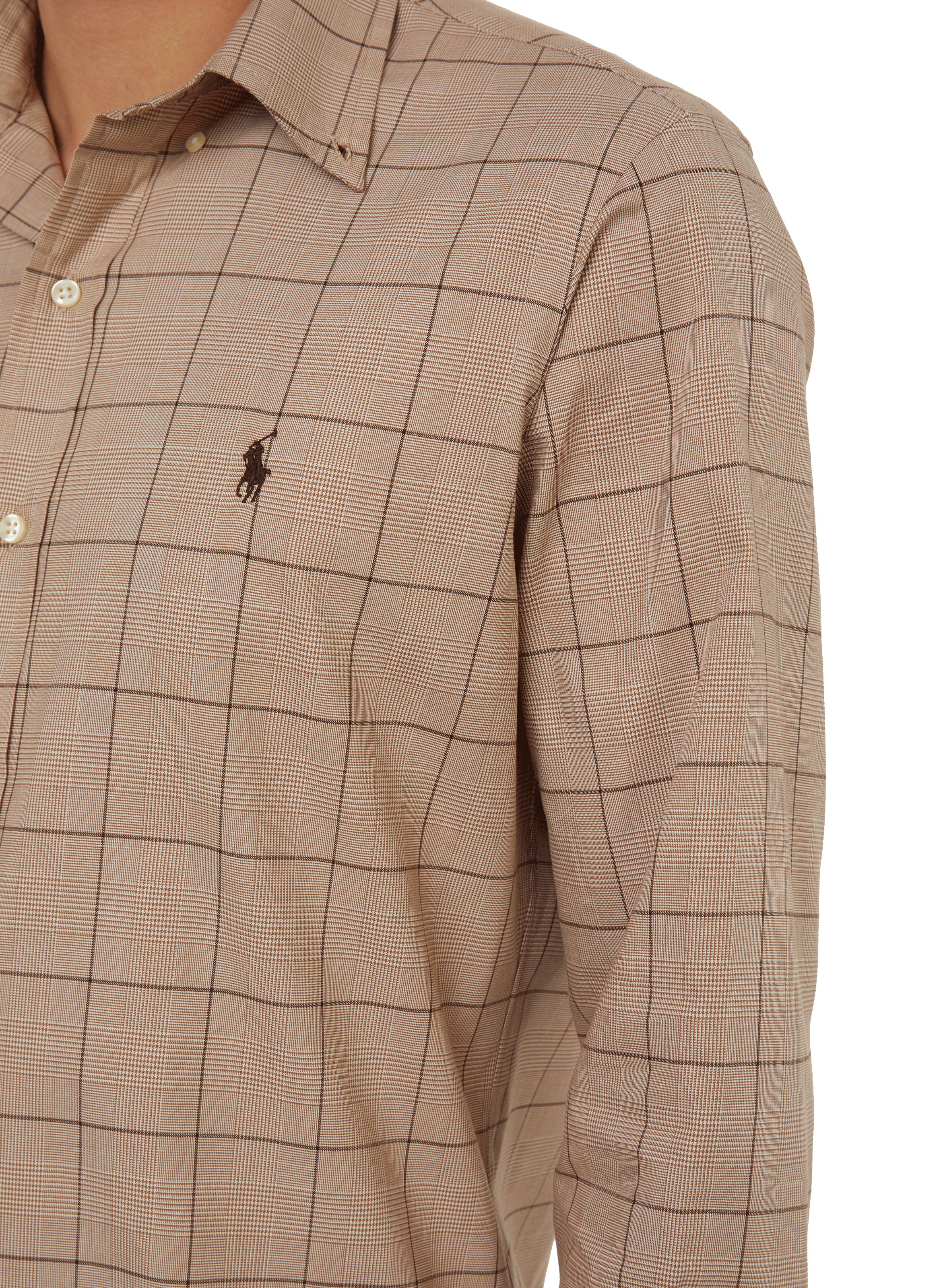 Cotton check shirt POLO RALPH LAUREN Brown