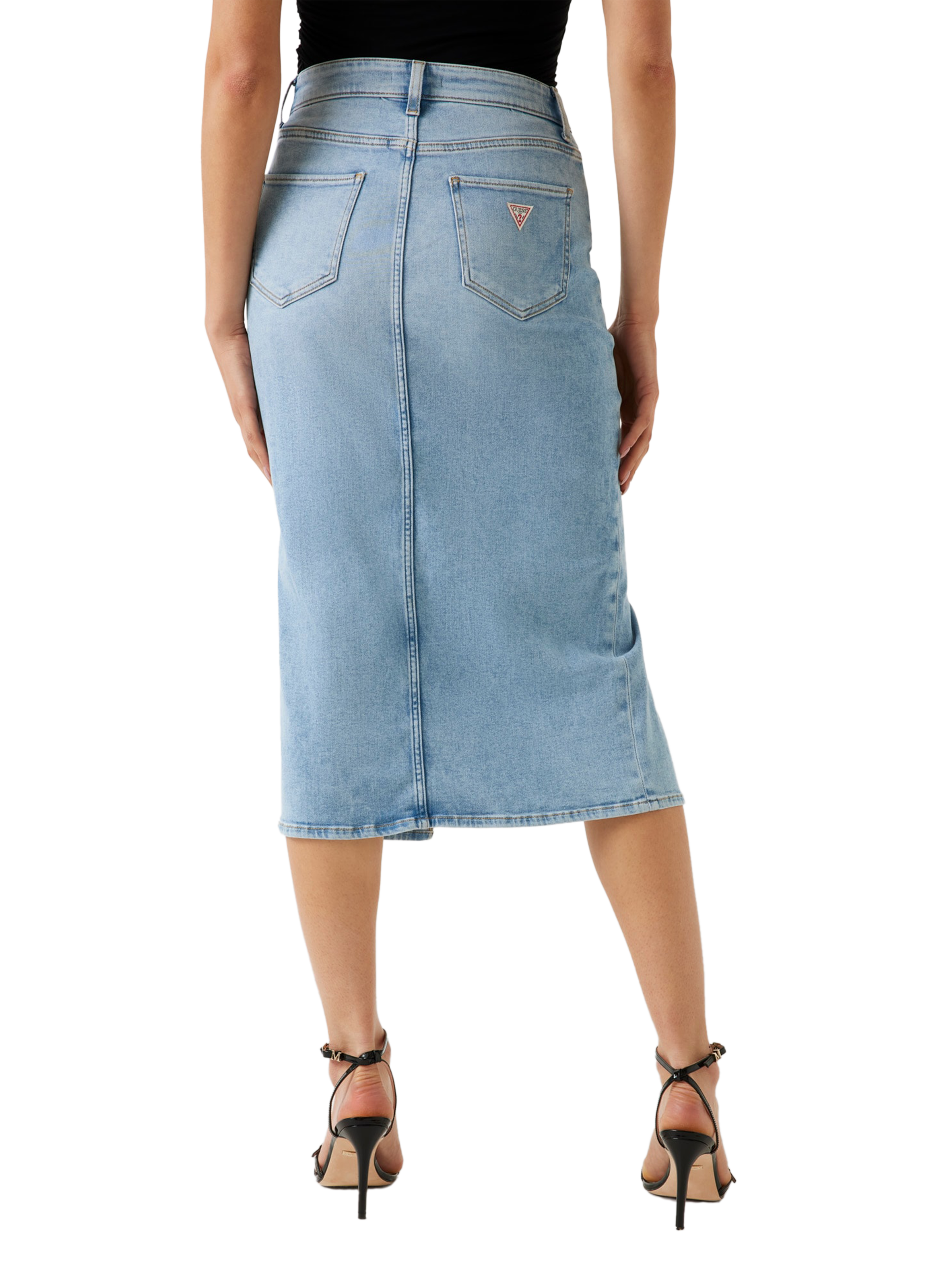 Jupe mila en jean GUESS Bleu